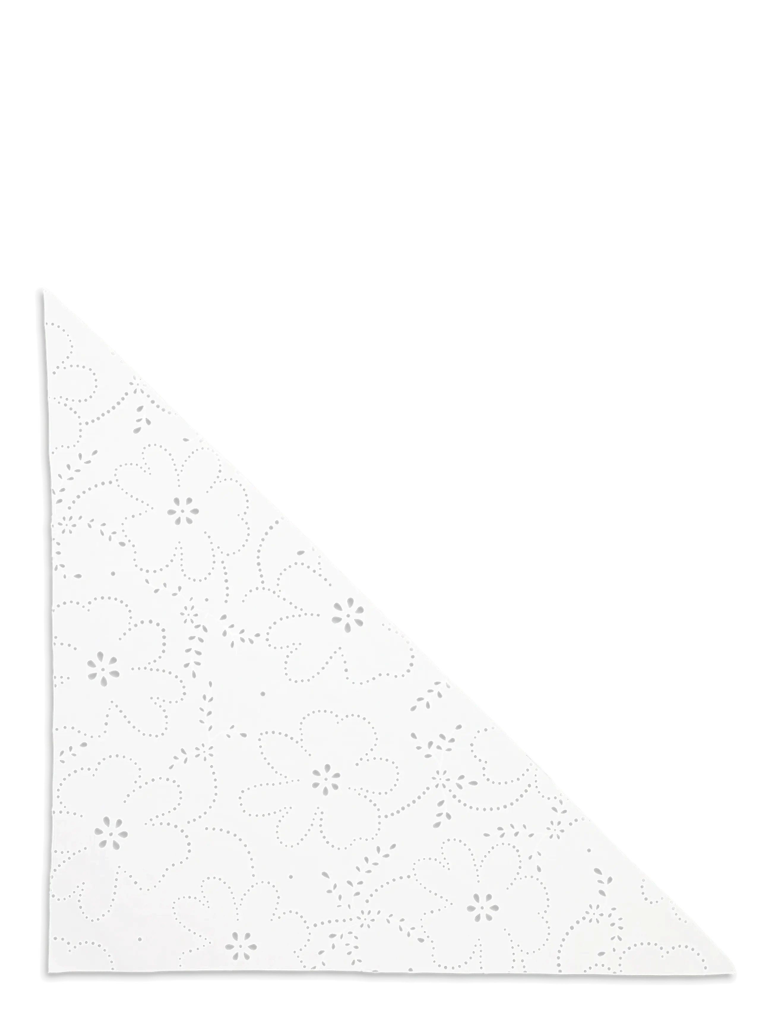 SUI AVA Floral Broderie Bandana Scarf, One Size, White, Tørklæder > Letvægtstørklæder, Dame