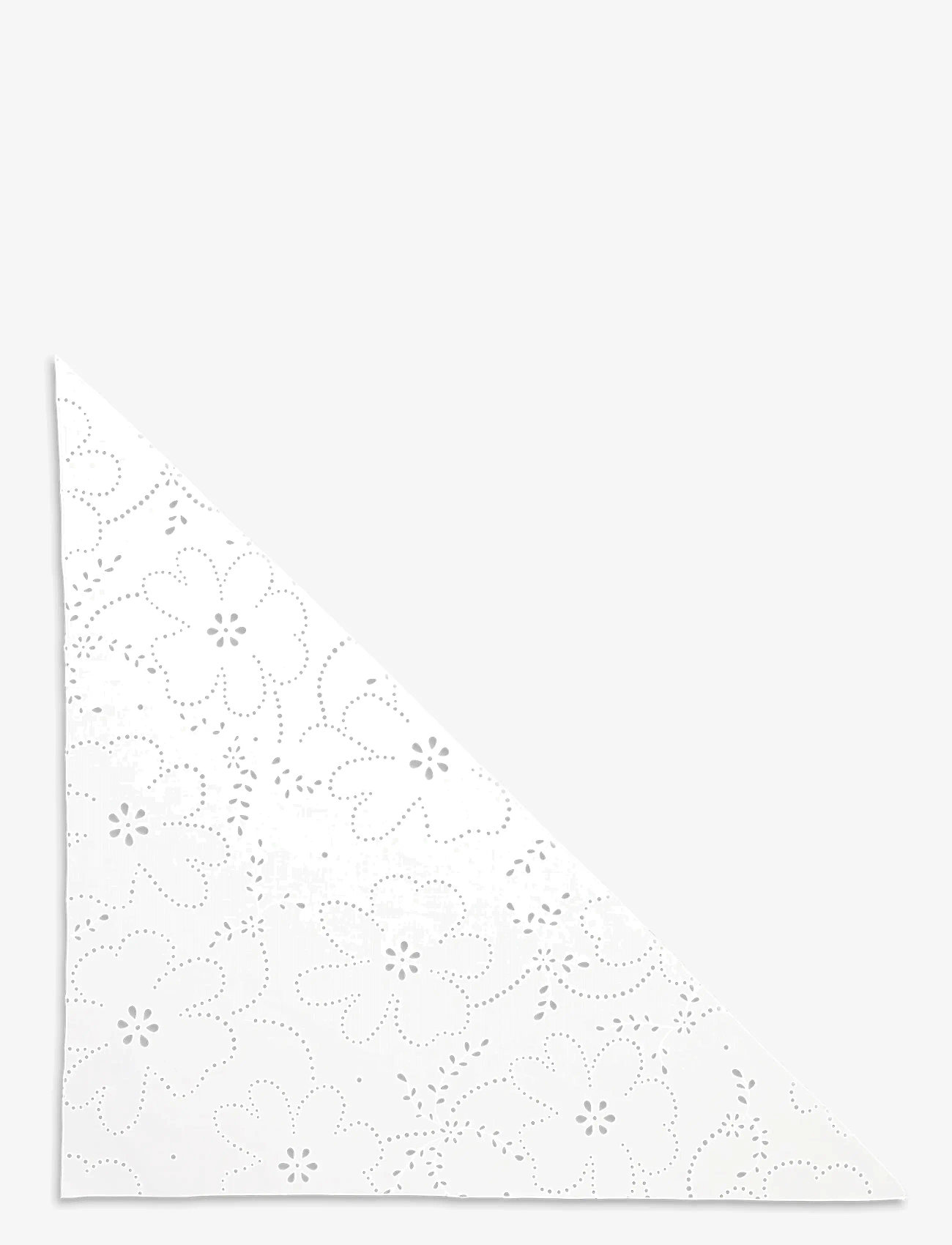 SUI AVA - Floral Broderie Bandana Scarf - tynde tørklæder - soft white - 0