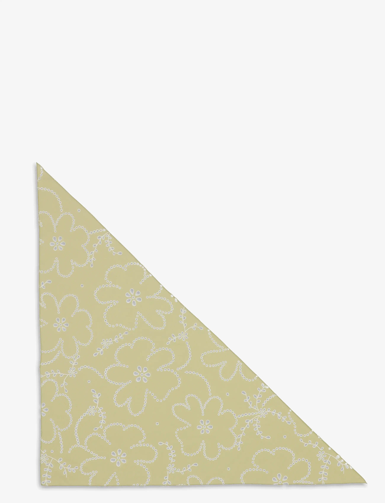 SUI AVA - Floral Broderie Bandana Scarf - tynde tørklæder - pistachio - 0