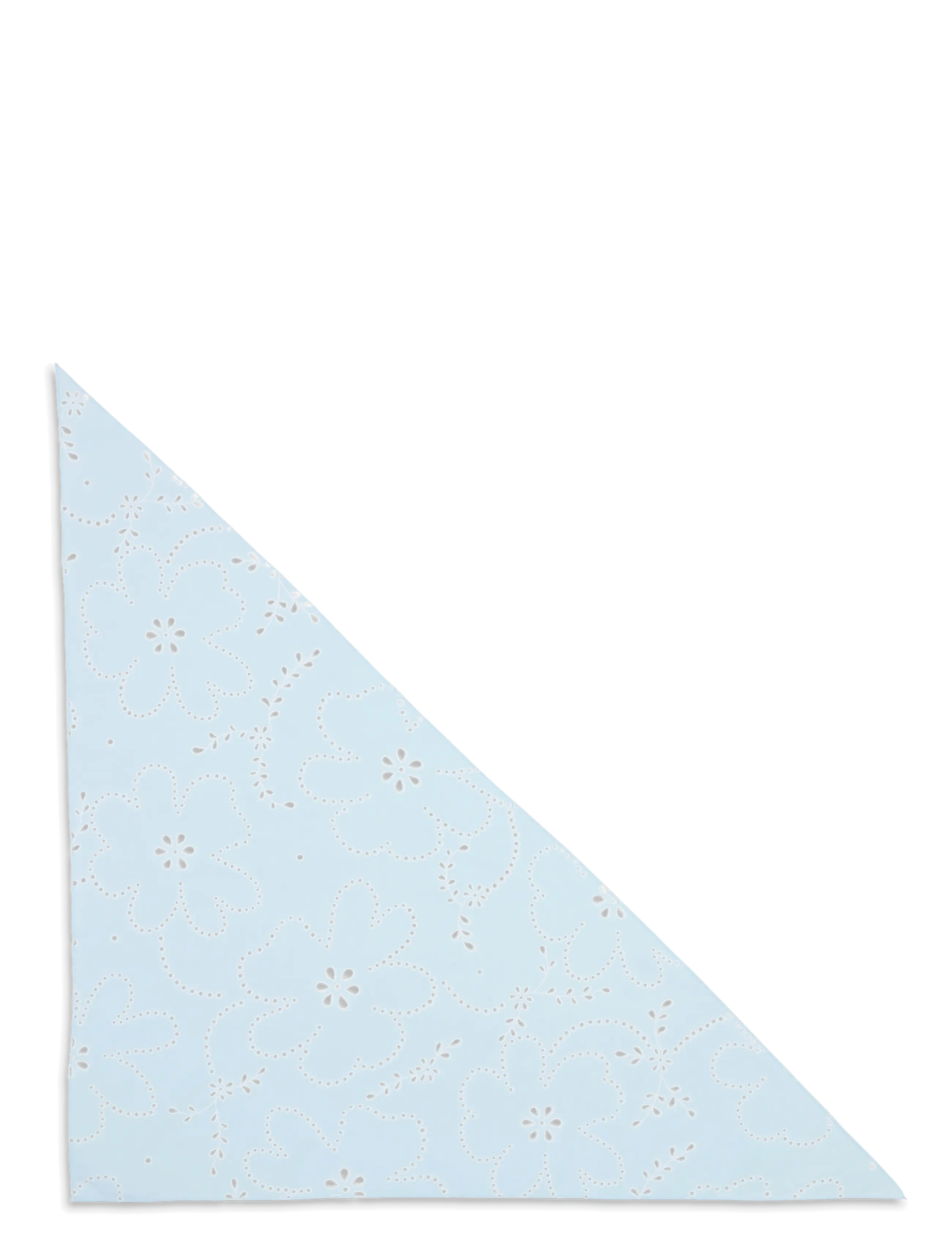 Floral Broderie Bandana Scarf - BUBBLEGUM