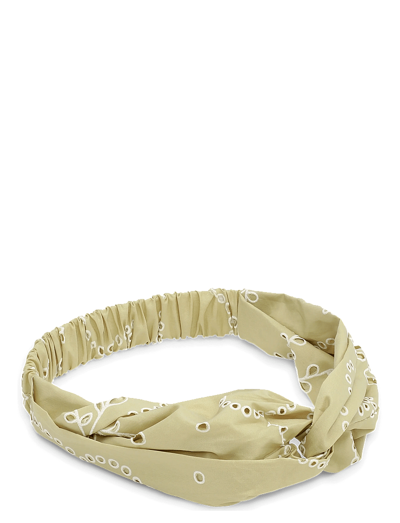 SUI AVA - Floral Broderie Twist Headband - pannebånd - pistachio - 0