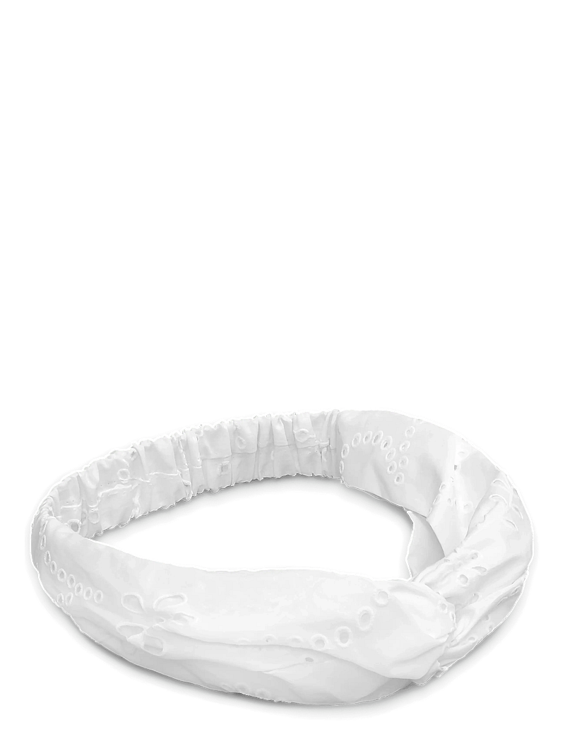 SUI AVA - Floral Broderie Twist Headband - stirnbänder - soft white - 0