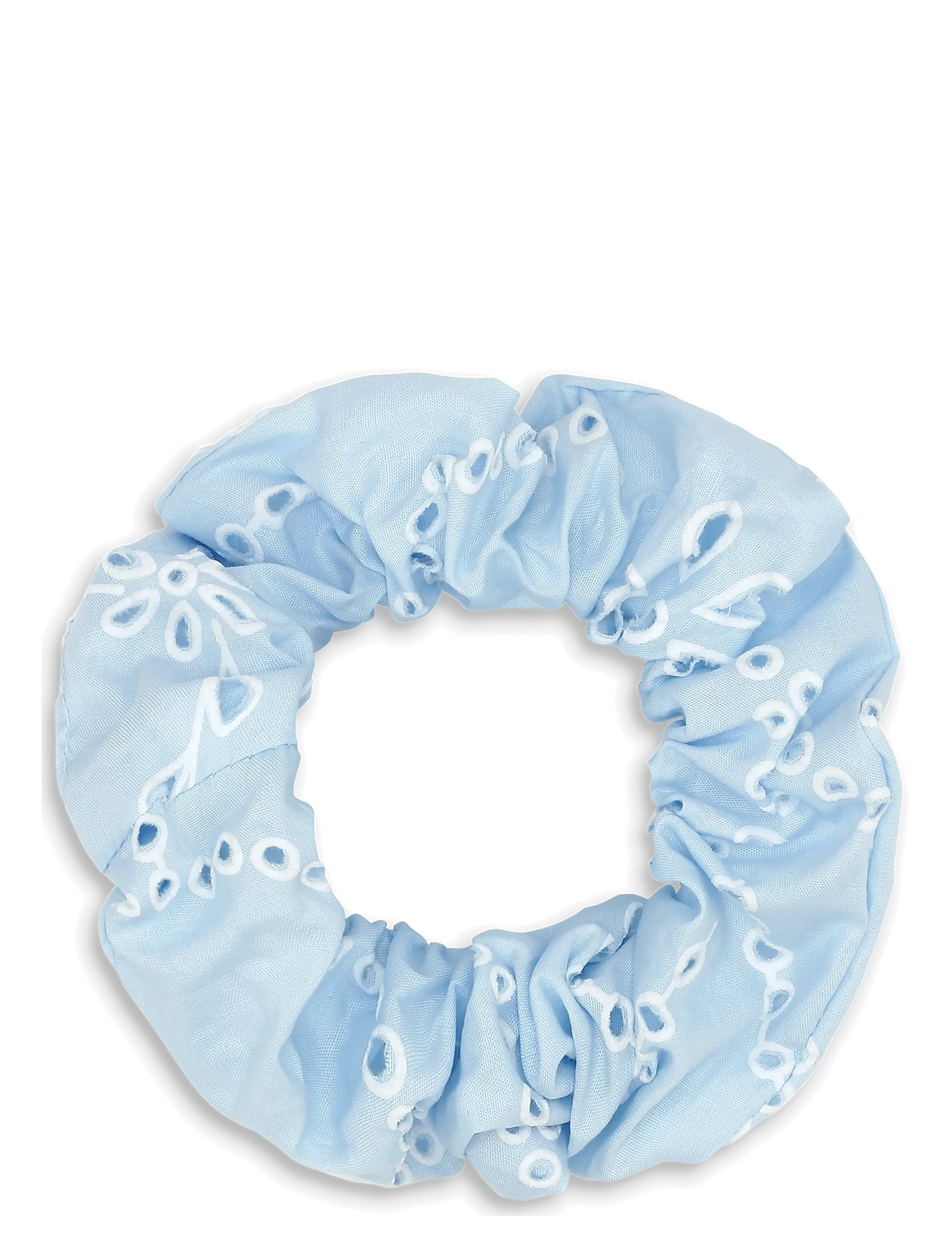 SUI AVA Floral Broderie Scrunchie - Puhkerõivad - BUBBLEGUM / blue