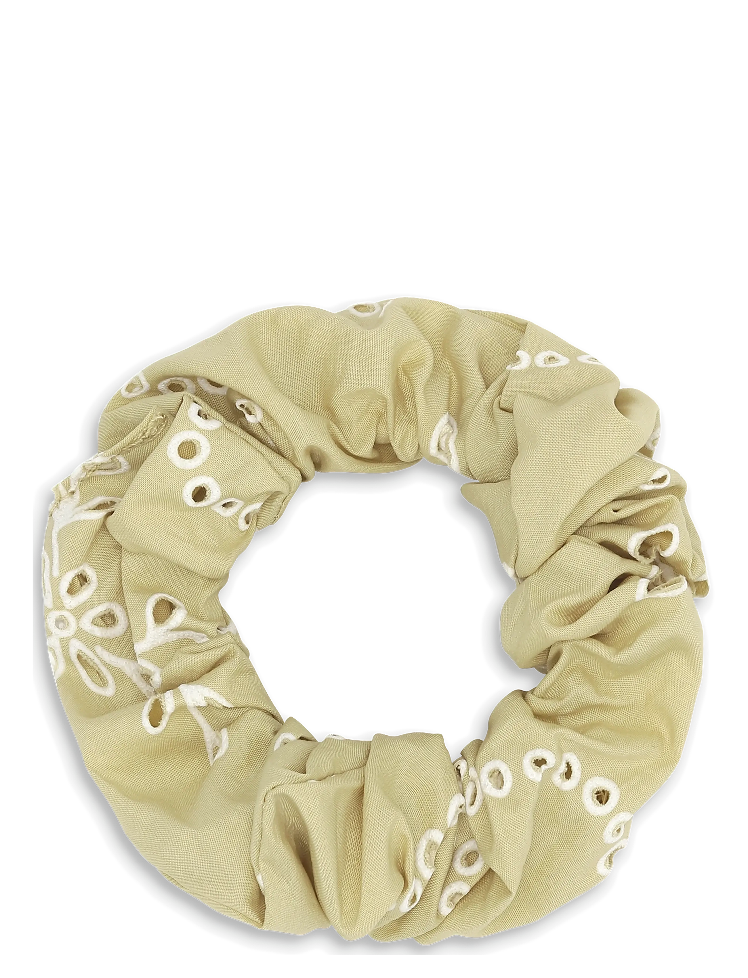 SUI AVA Floral Broderie Scrunchie - Scrunchies - PISTACHIO / green