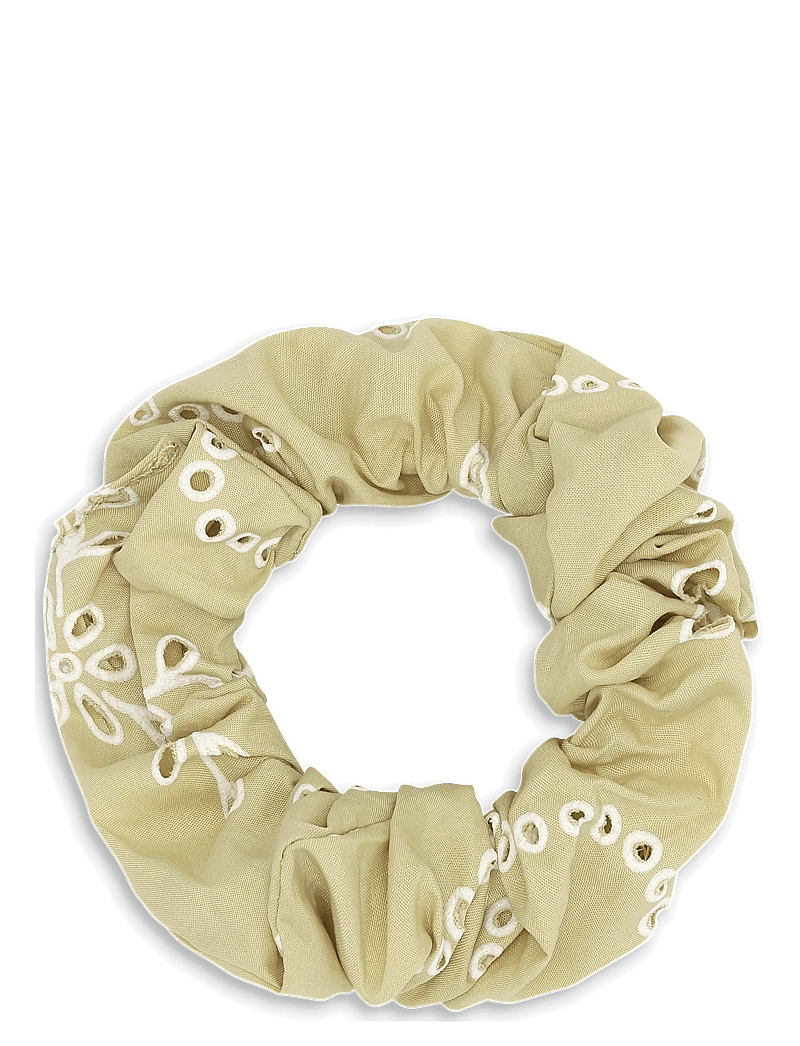 SUI AVA - Floral Broderie Scrunchie - scrunchies - pistachio - 0