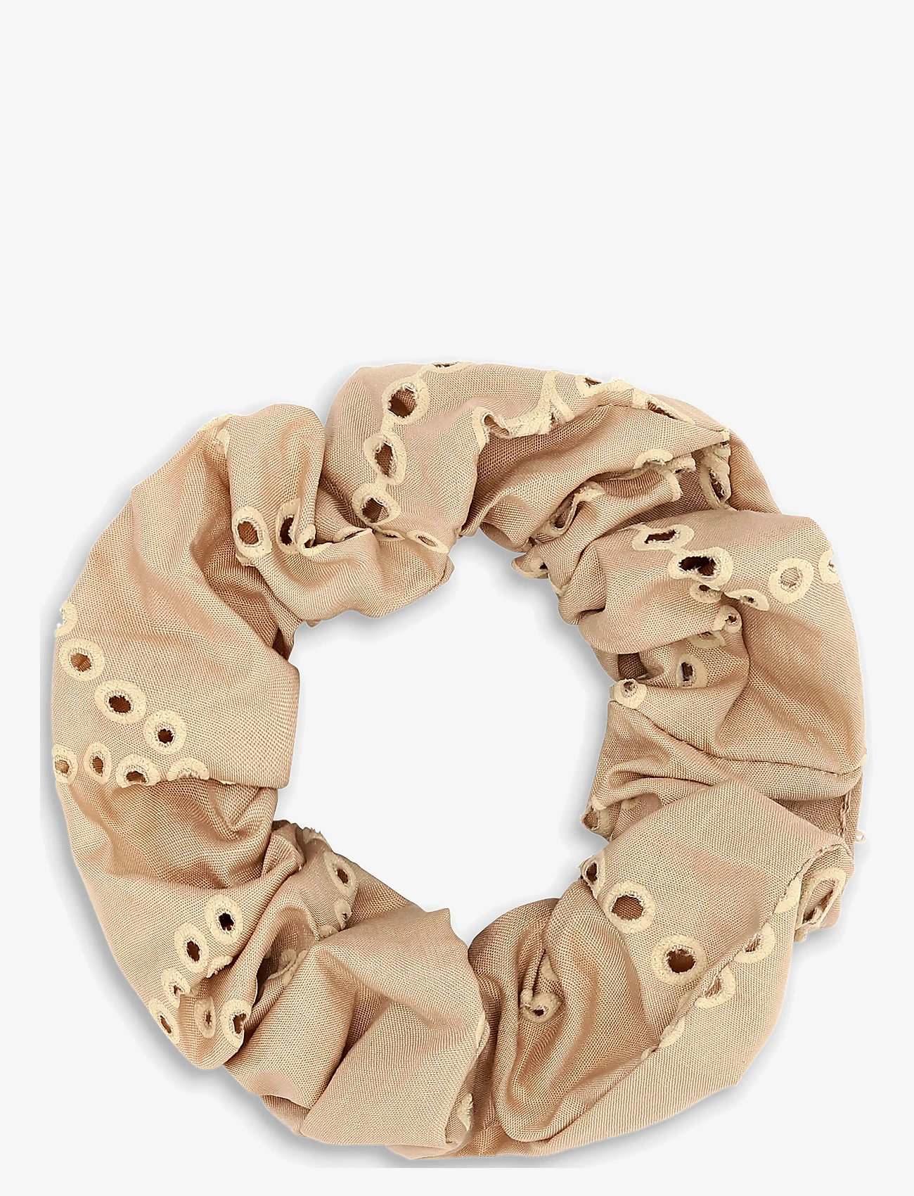 SUI AVA - Floral Broderie Scrunchie - gumki do włosów typu scrunchies - salted caramel - 0