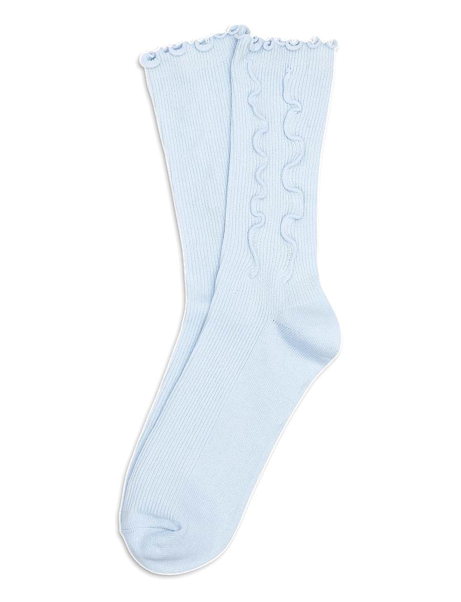SUI AVA - Ruffle Pastel Socks - normale socken - pastel blue - 1