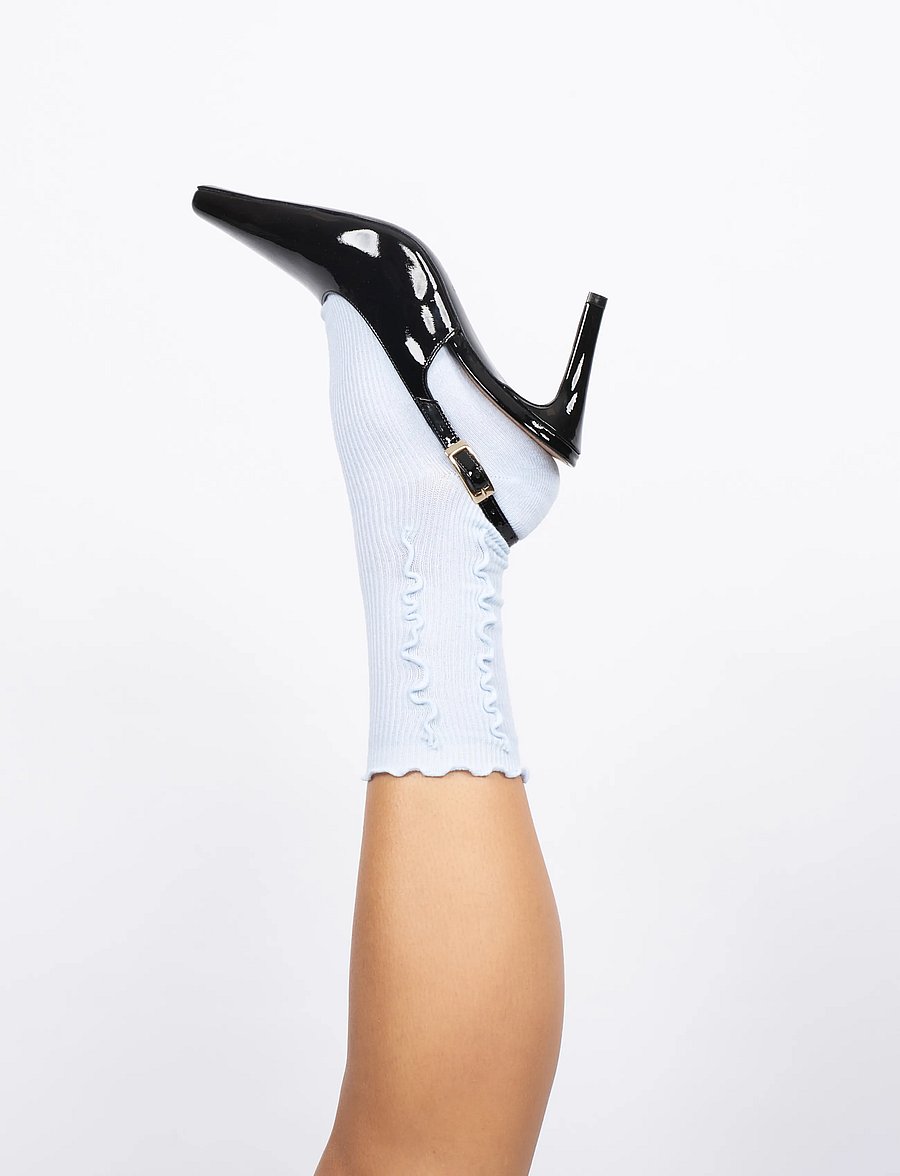 SUI AVA - Ruffle Pastel Socks - normale socken - pastel blue - 0