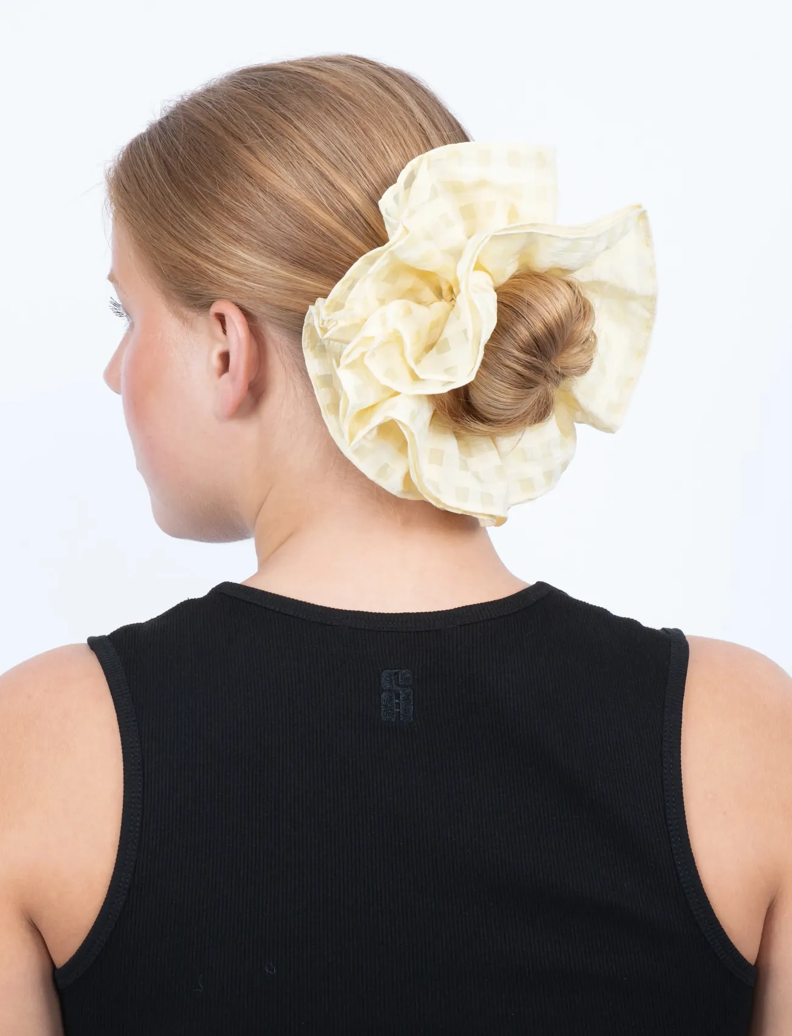SUI AVA Joy Scrunchie, GIGA, Yellow, Hårtilbehør > Scrunchies, Dame