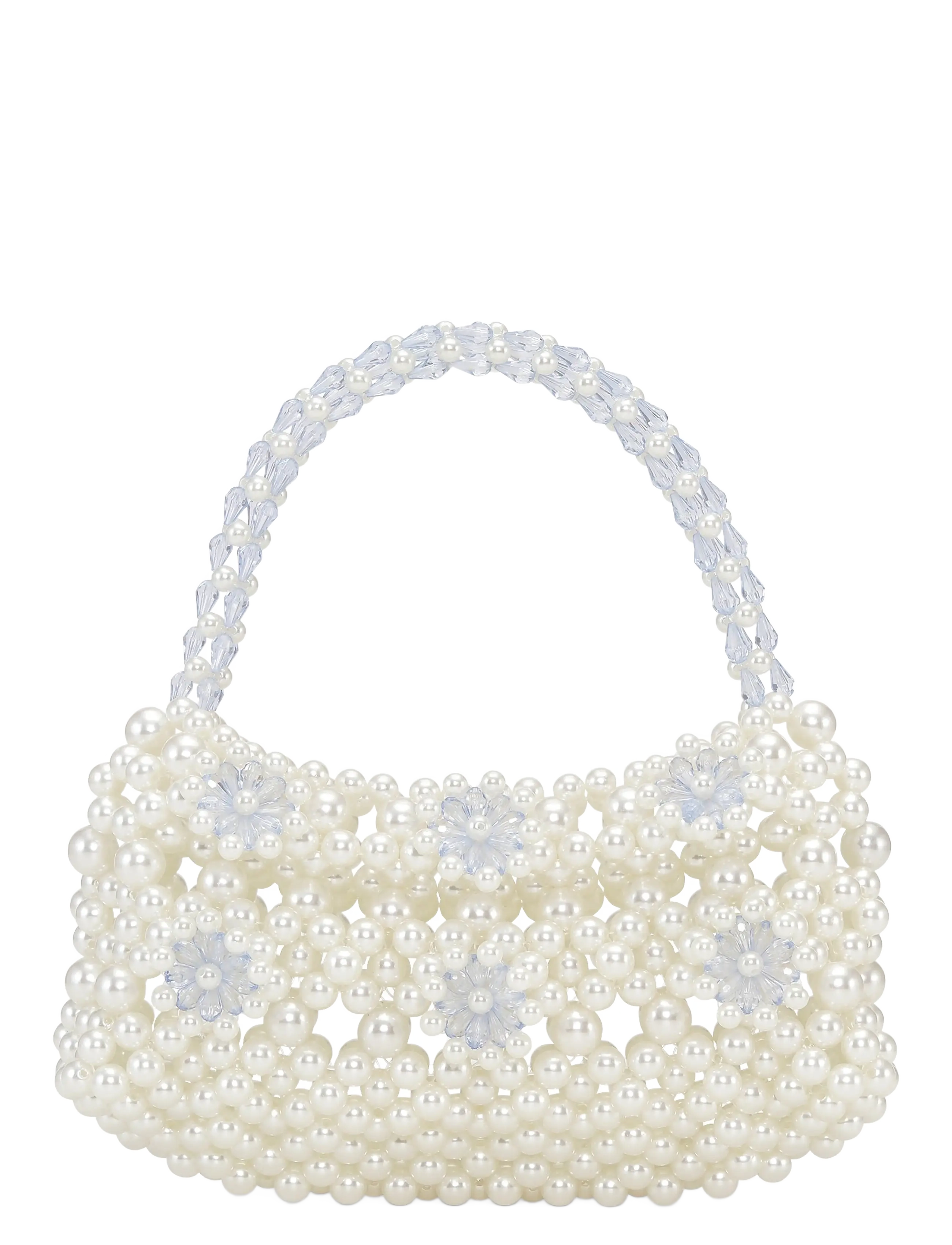SUI AVA Pearly Pop Bag - Sui Ava - WHITE/LIGHT BLUE / white