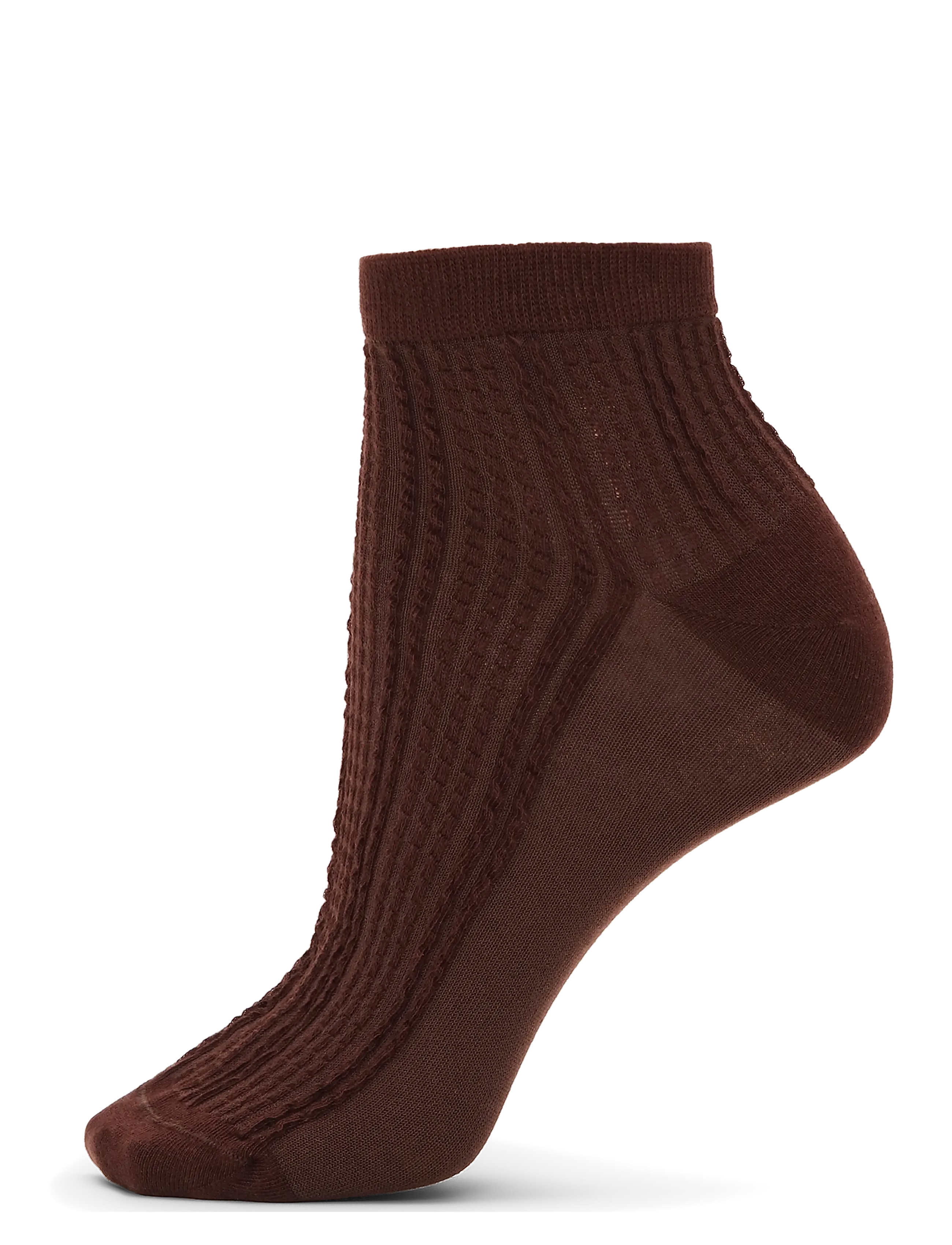 SUI AVA - Sofie Ankle Socks - sneackersocken - dark brown - 1