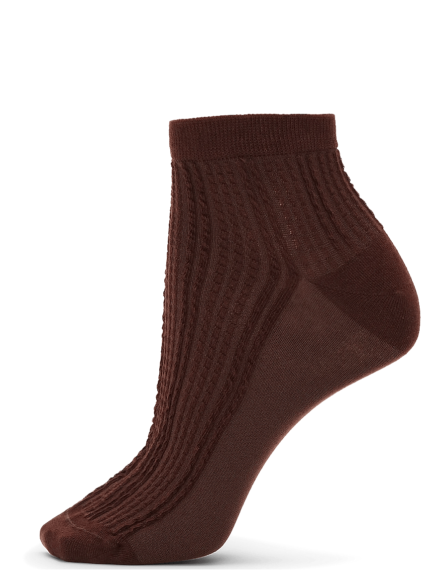 SUI AVA - Sofie Ankle Socks - sneackersocken - dark brown - 1