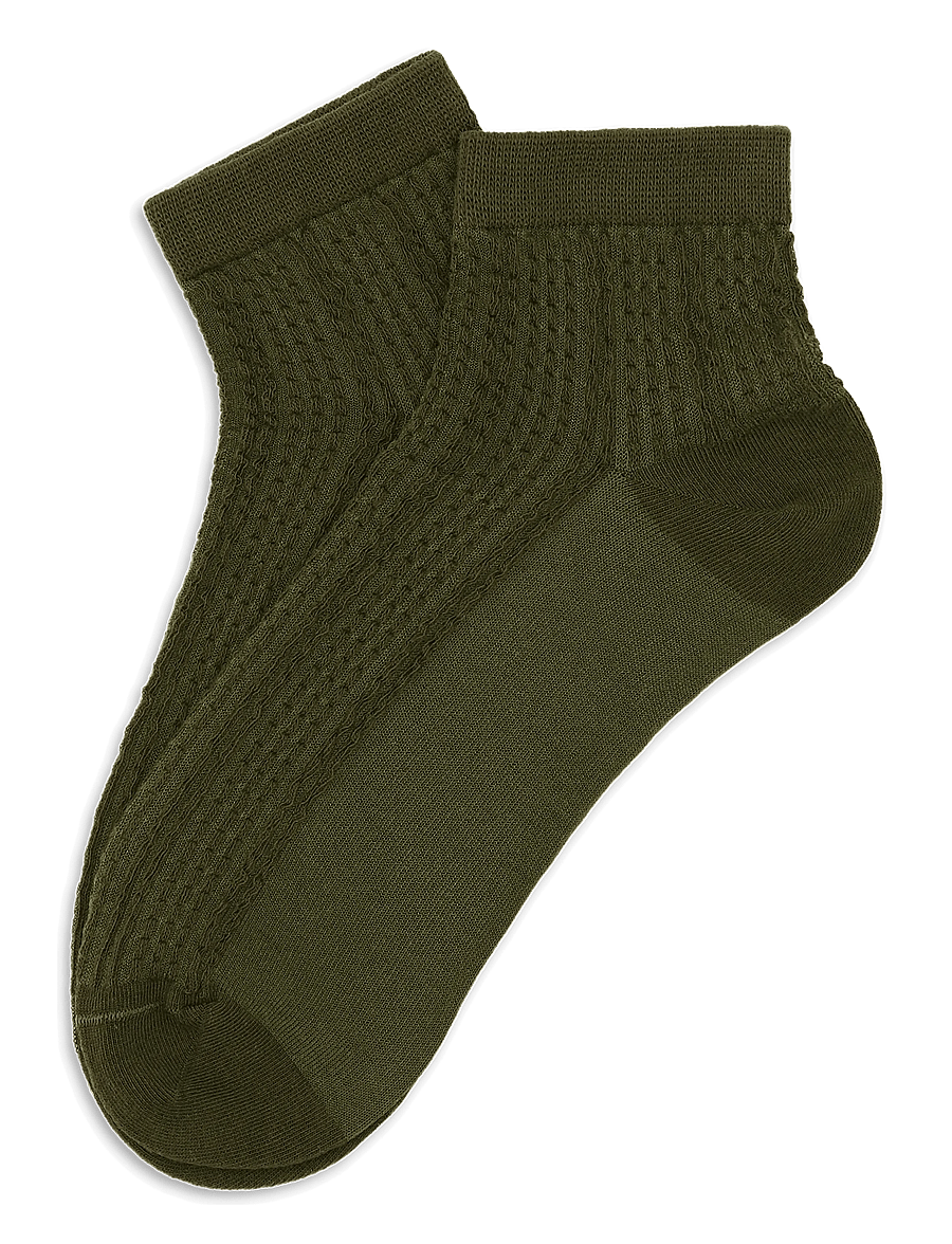 SUI AVA - Sofie Ankle Socks - sneackersocken - army green - 0