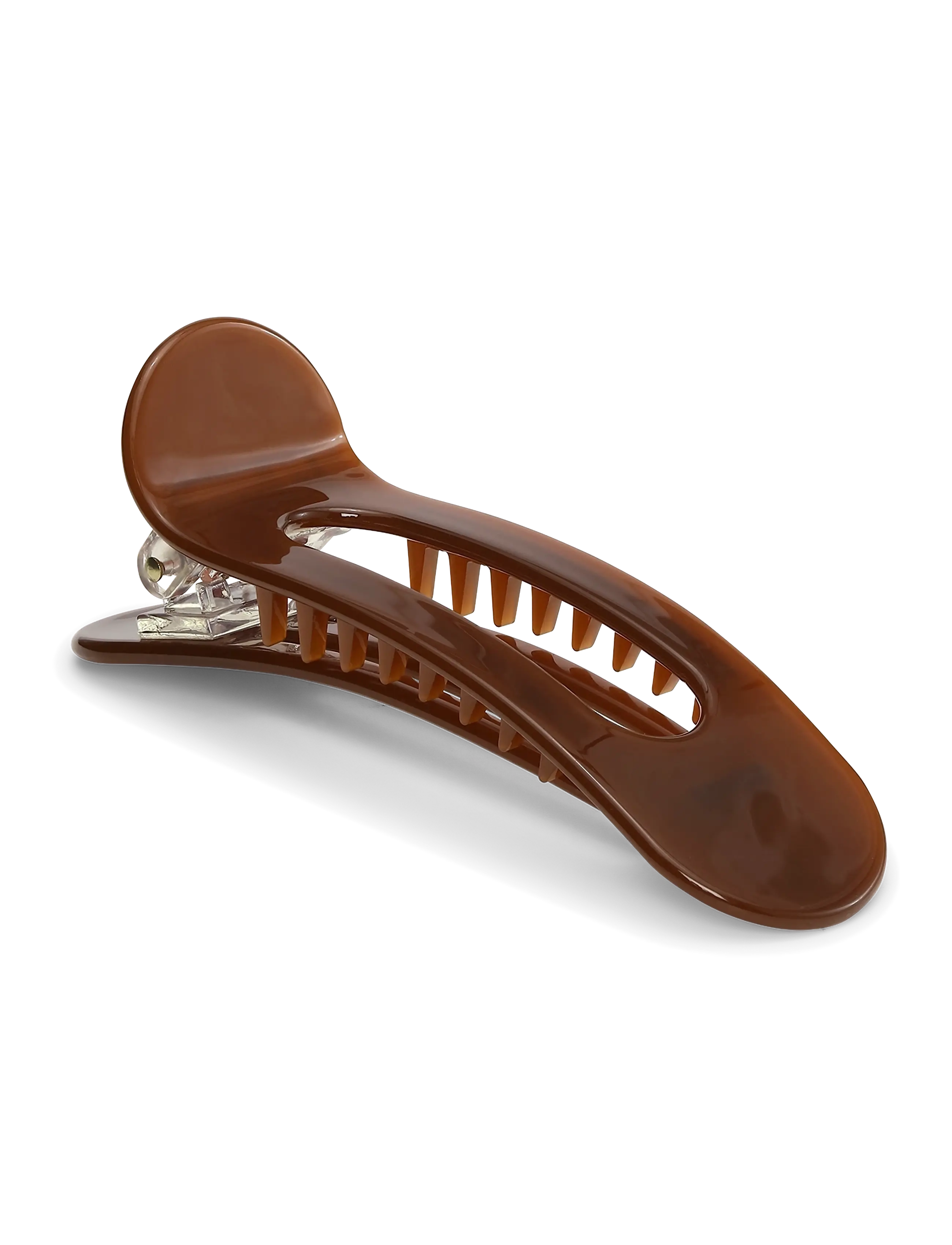 SUI AVA Crocodile Hair Clip - Festtøj - BROWN / brown