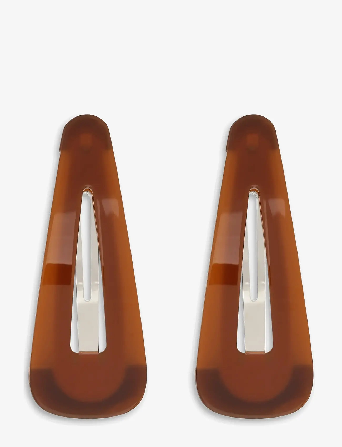 SUI AVA - Crocodile Clip // 2 pcs - hair clips - brown - 0