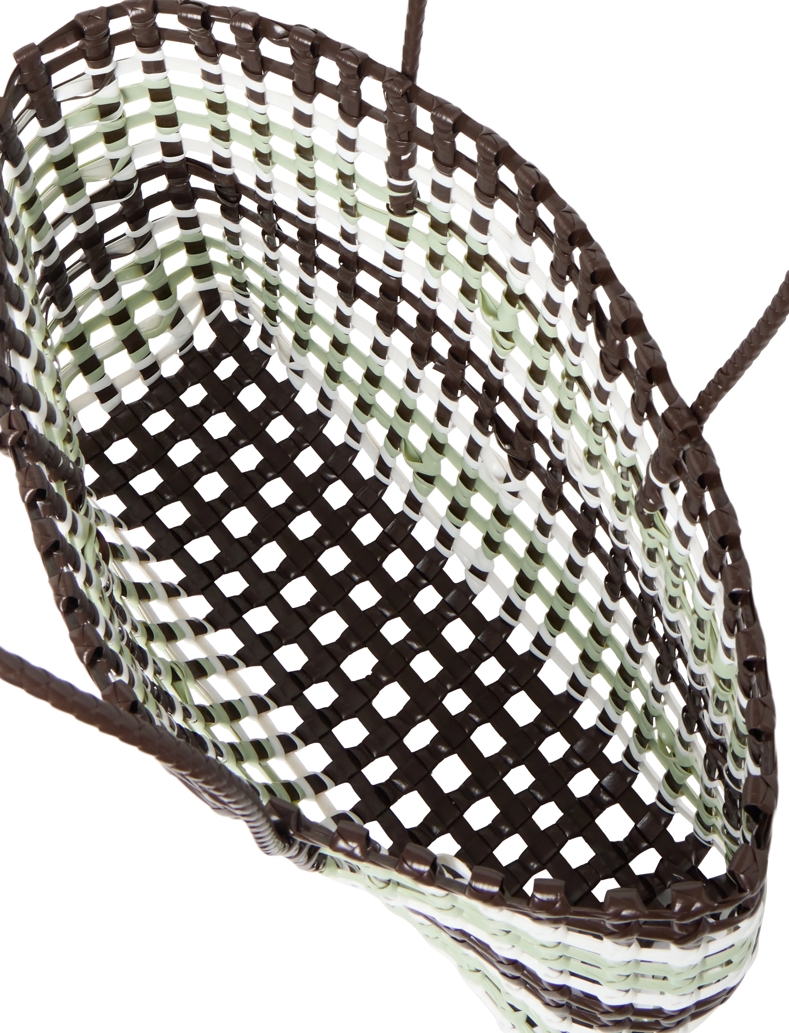 SUI AVA - Kaya Woven Tote Big - brown striped - 3