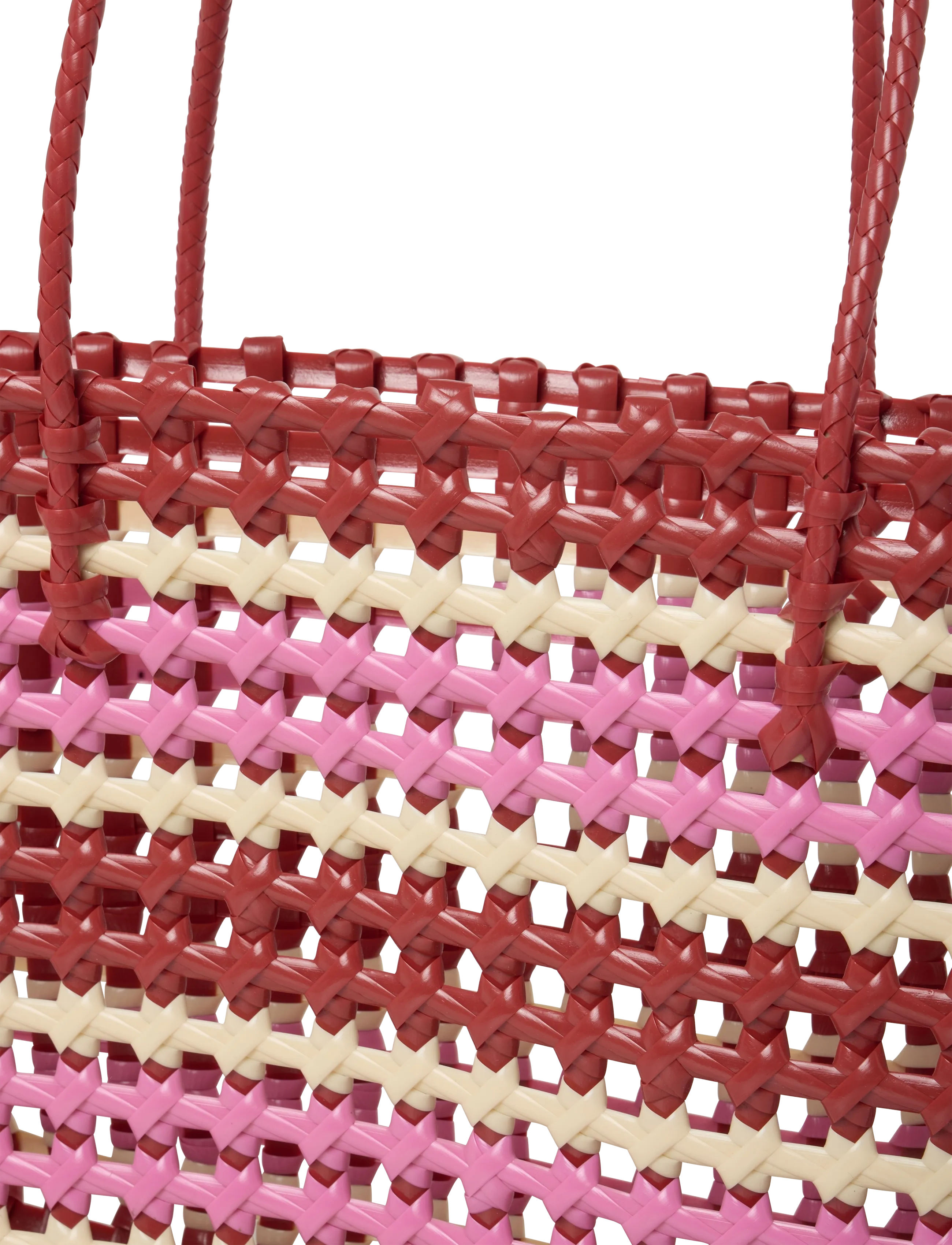 SUI AVA - Kaya Woven Tote Big - pink striped - 4
