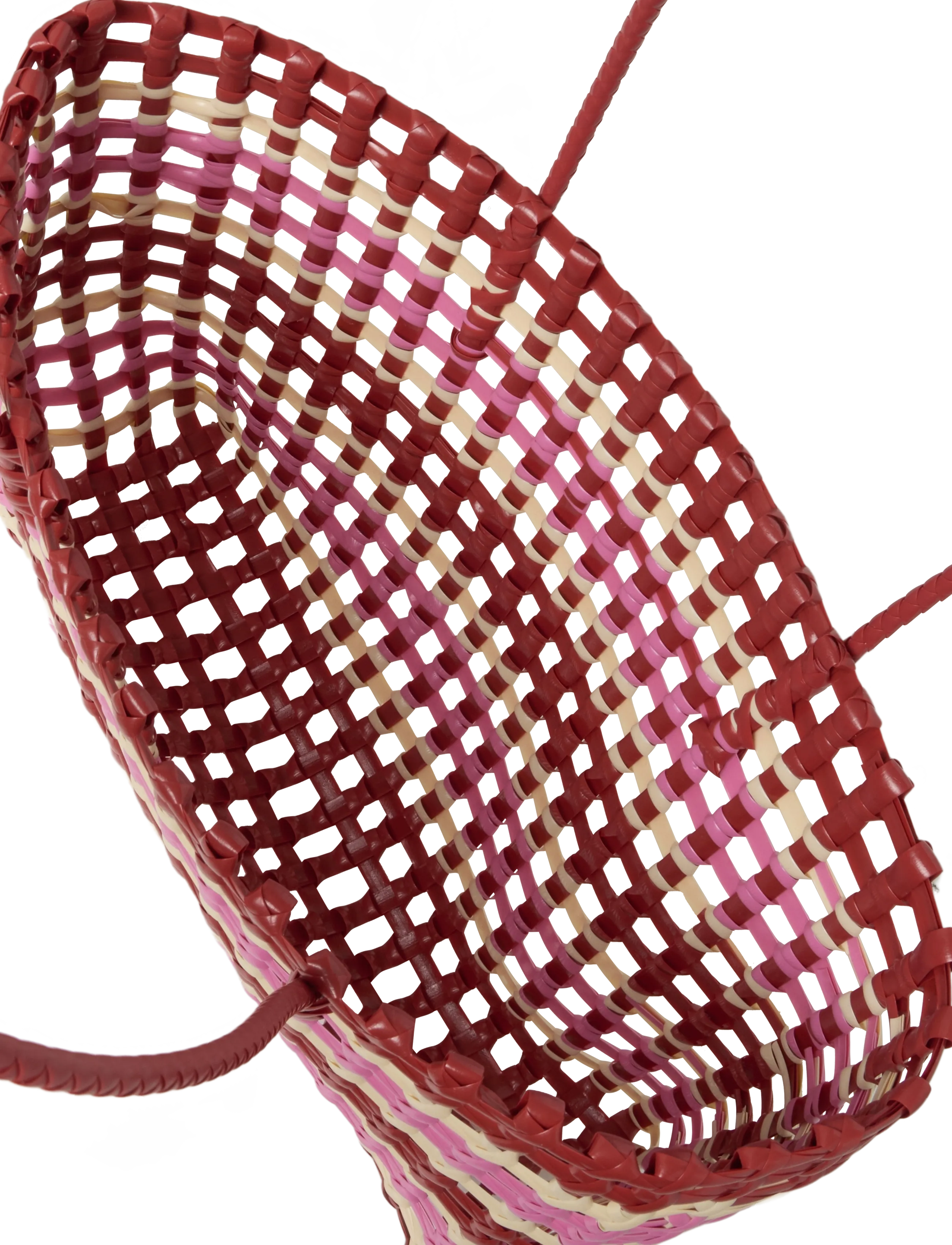 SUI AVA - Kaya Woven Tote Big - pink striped - 5