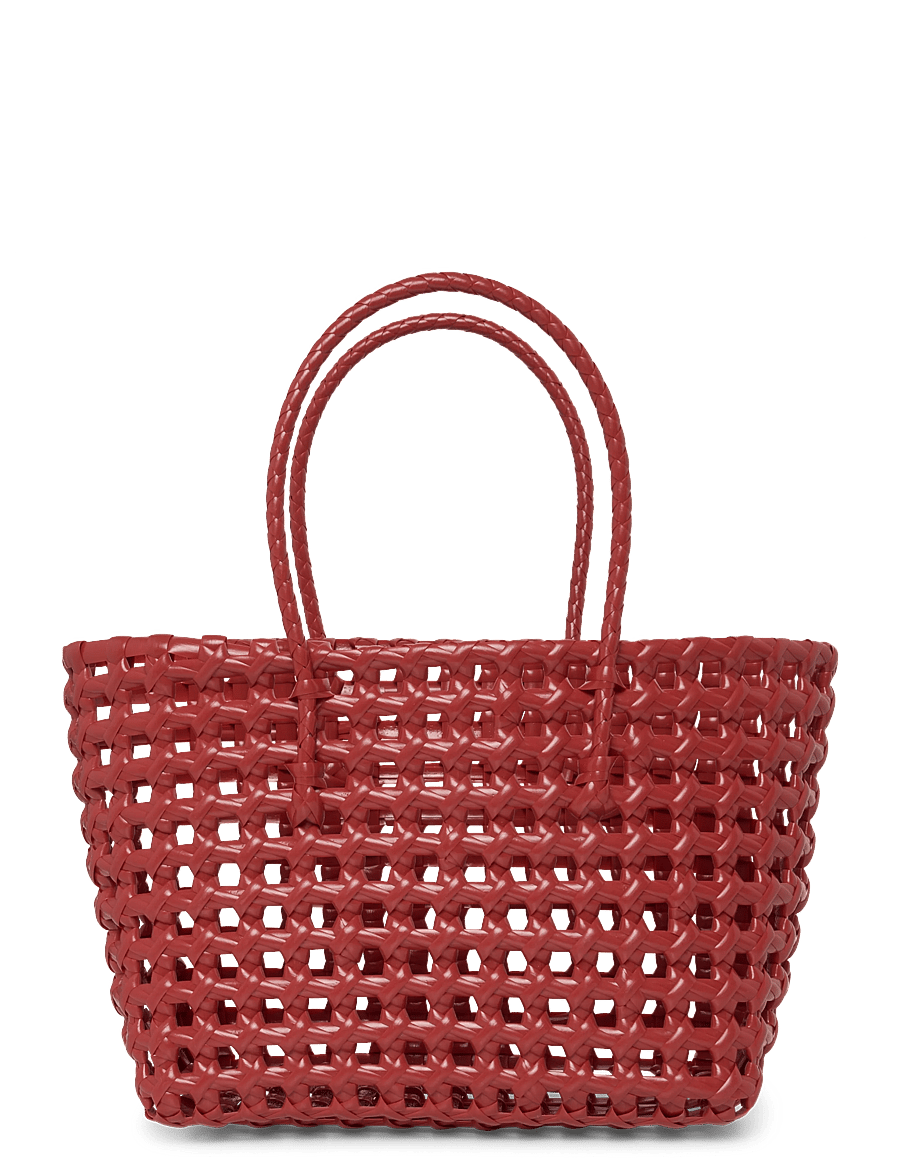 SUI AVA - Kaya Woven Tote Small - tote bags - red - 0