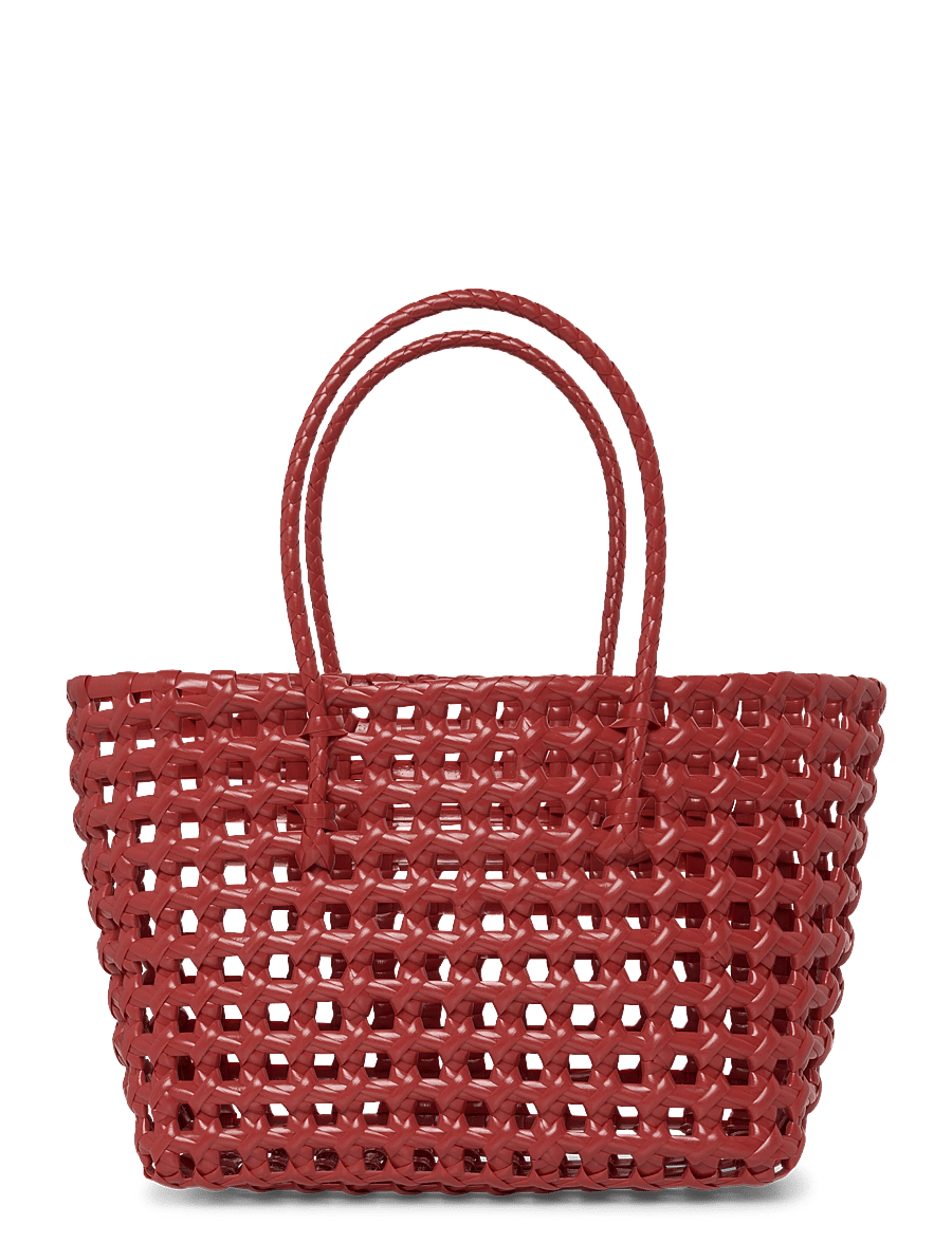 SUI AVA - Kaya Woven Tote Small - tote bags - red - 1