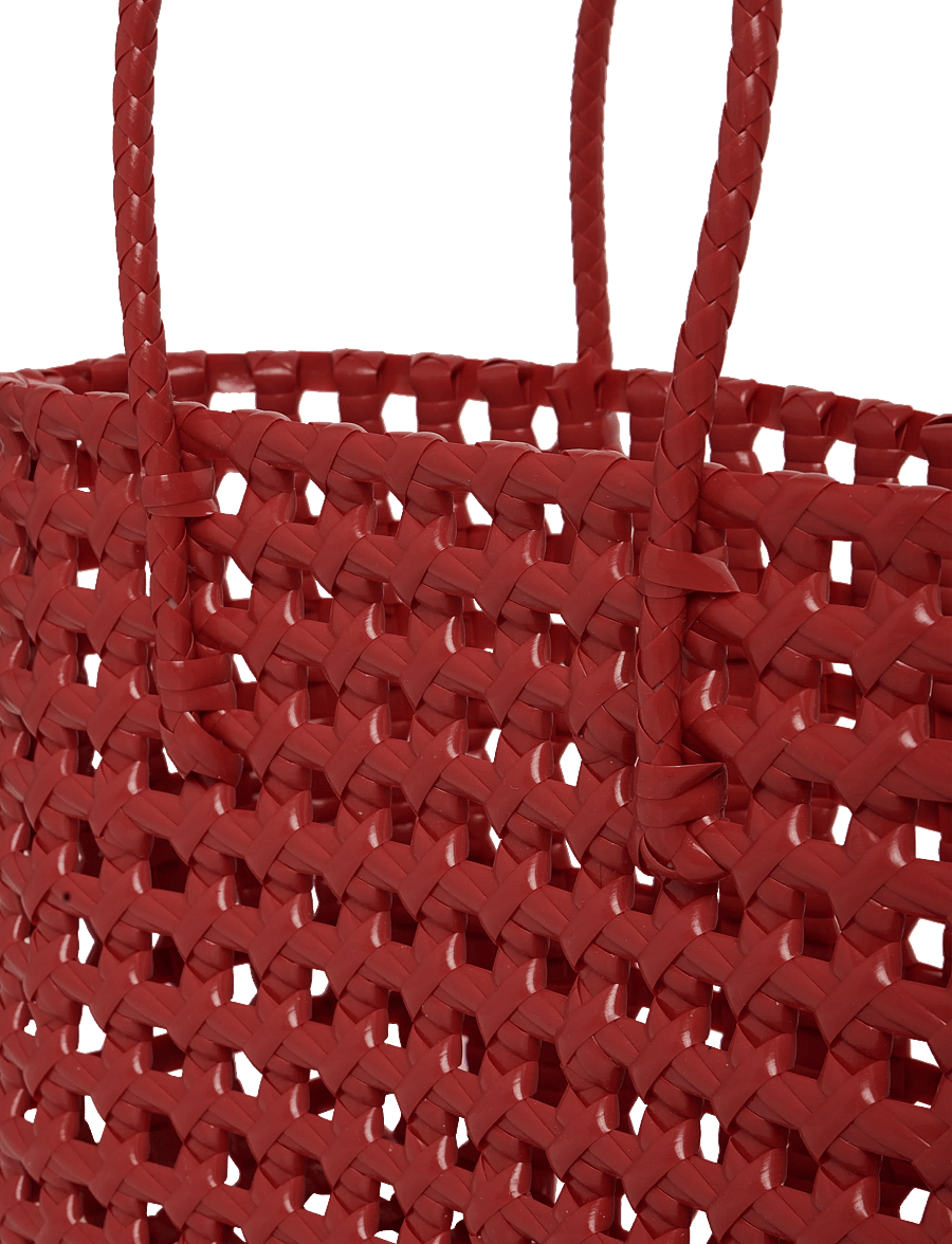 SUI AVA - Kaya Woven Tote Small - tote bags - red - 2
