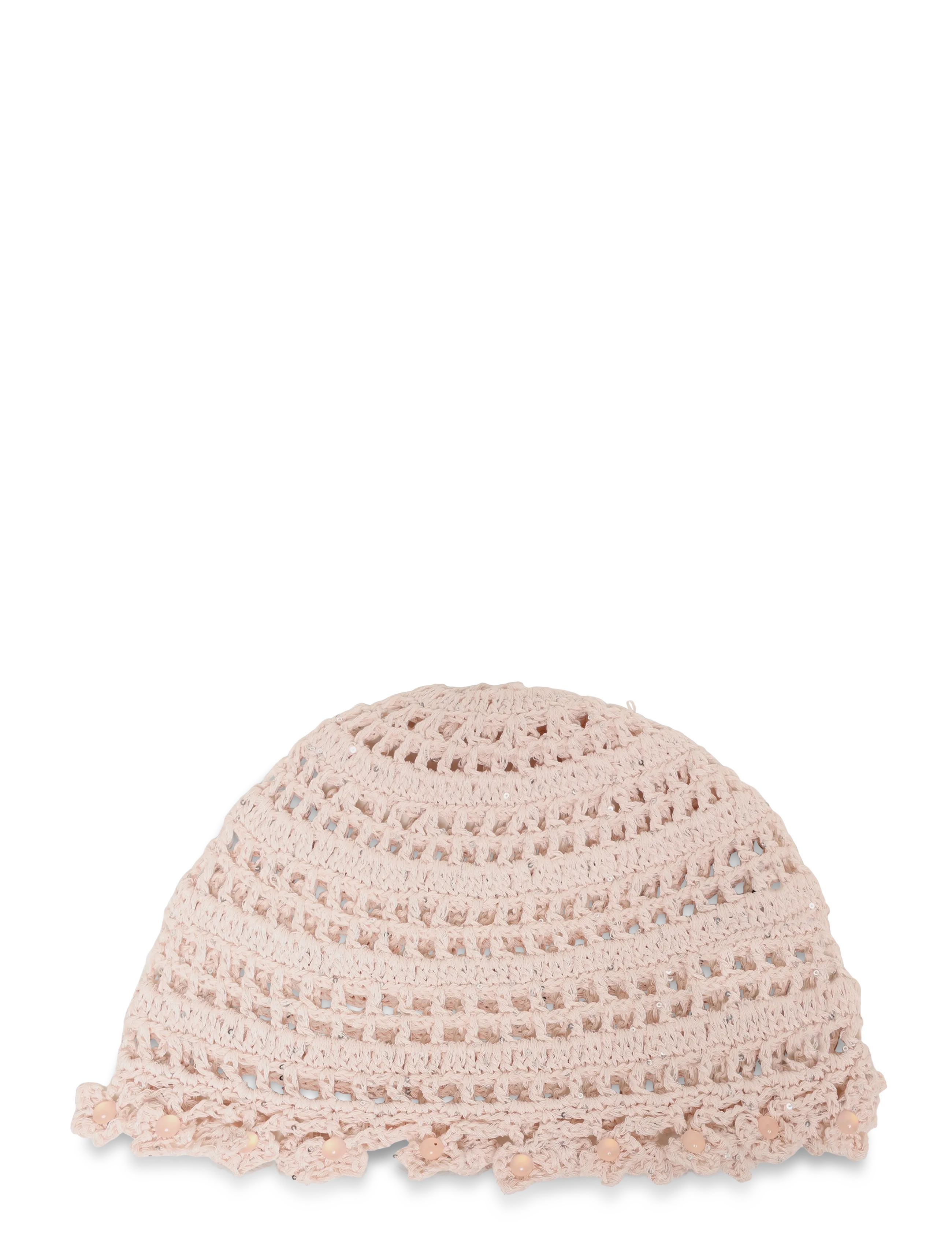 SUI AVA Crochet Flower Hat Beige - One Size - Damen