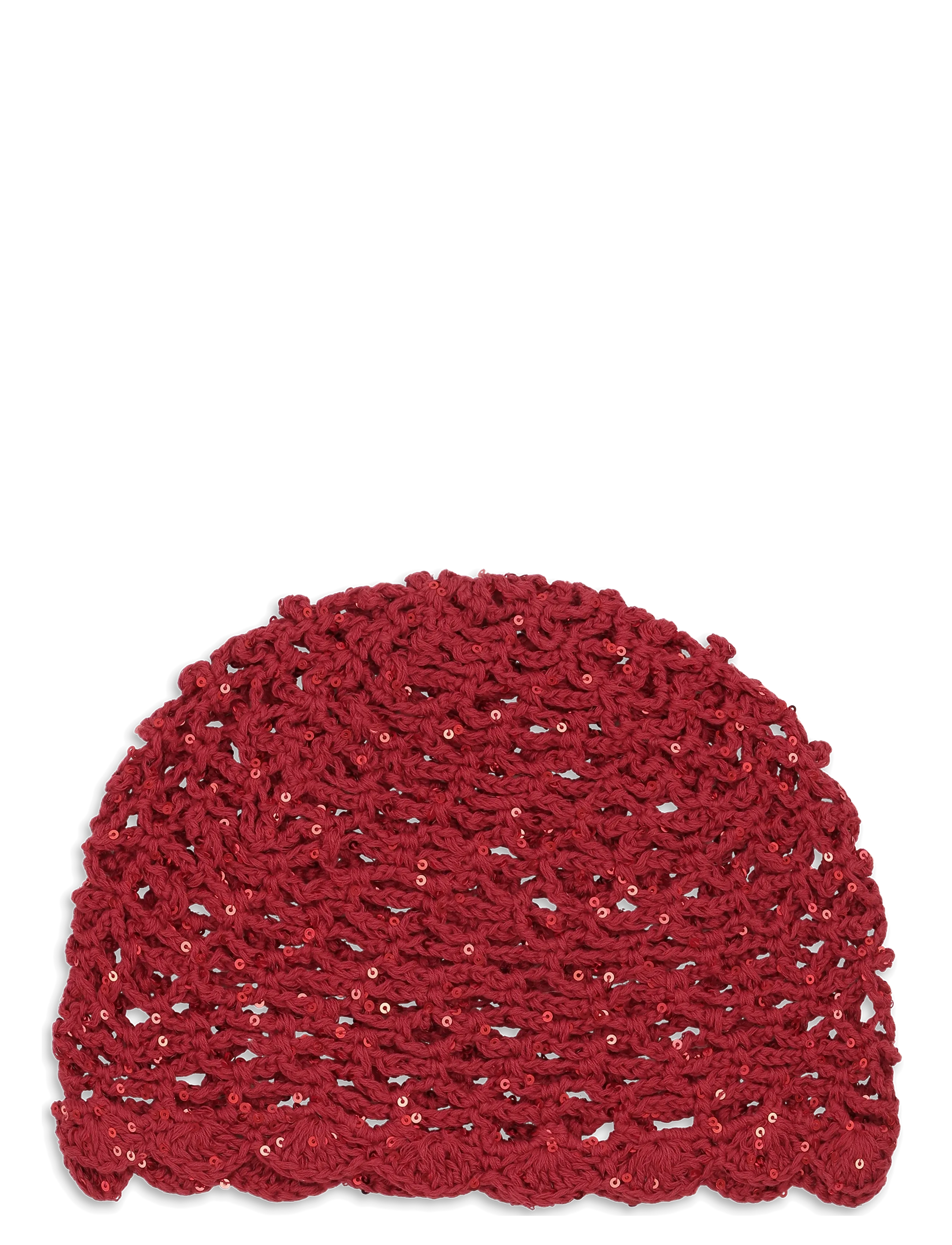SUI AVA Crochet Sequin Hat - Caps & Hats - RED / red