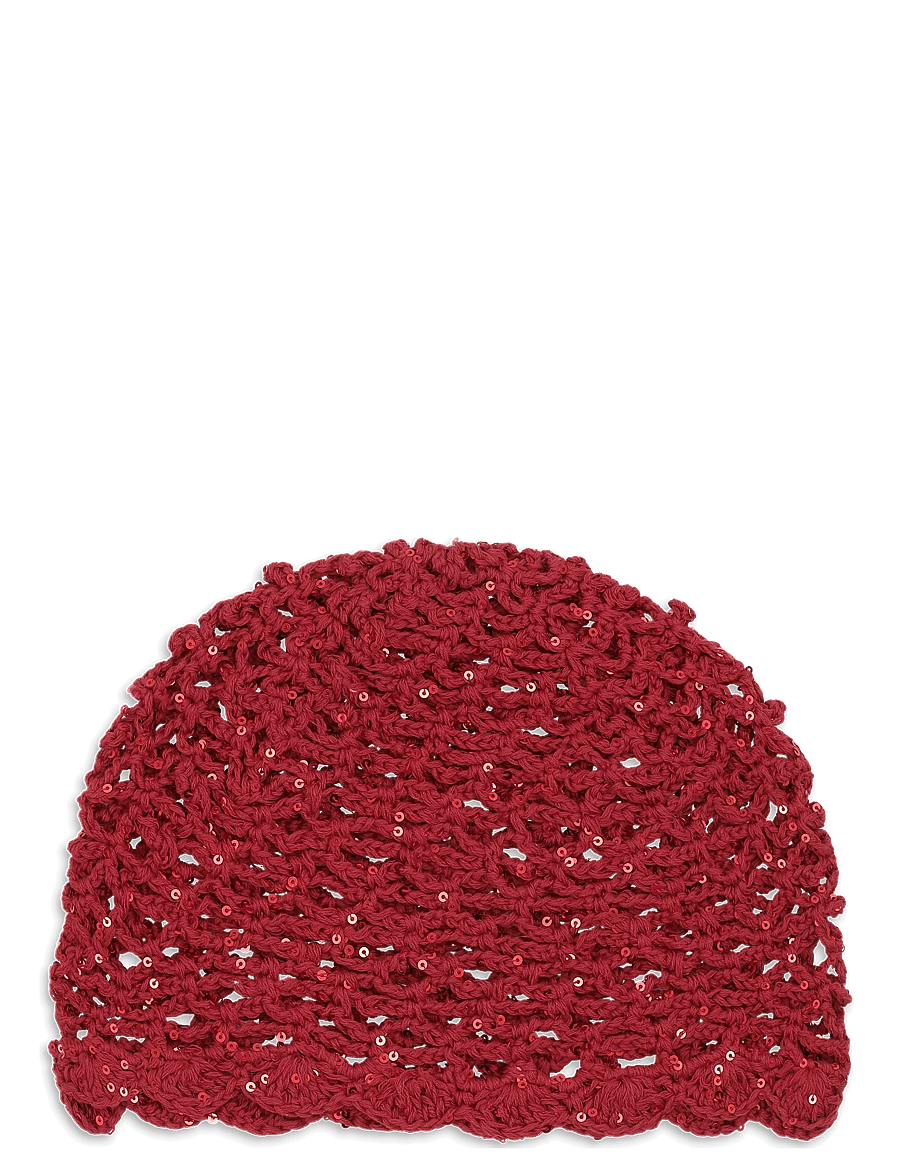 SUI AVA - Crochet Sequin Hat - red - 0