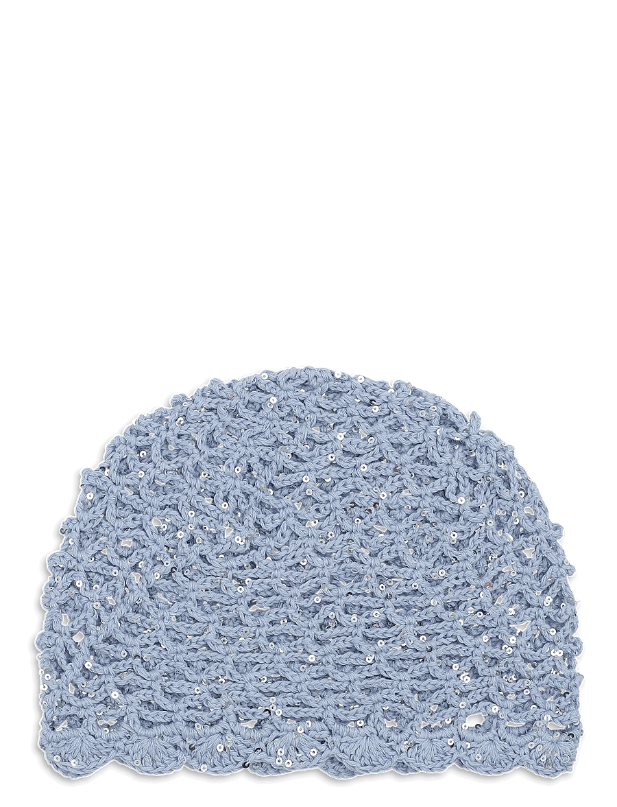 SUI AVA - Crochet Sequin Hat - hüte - light blue - 0
