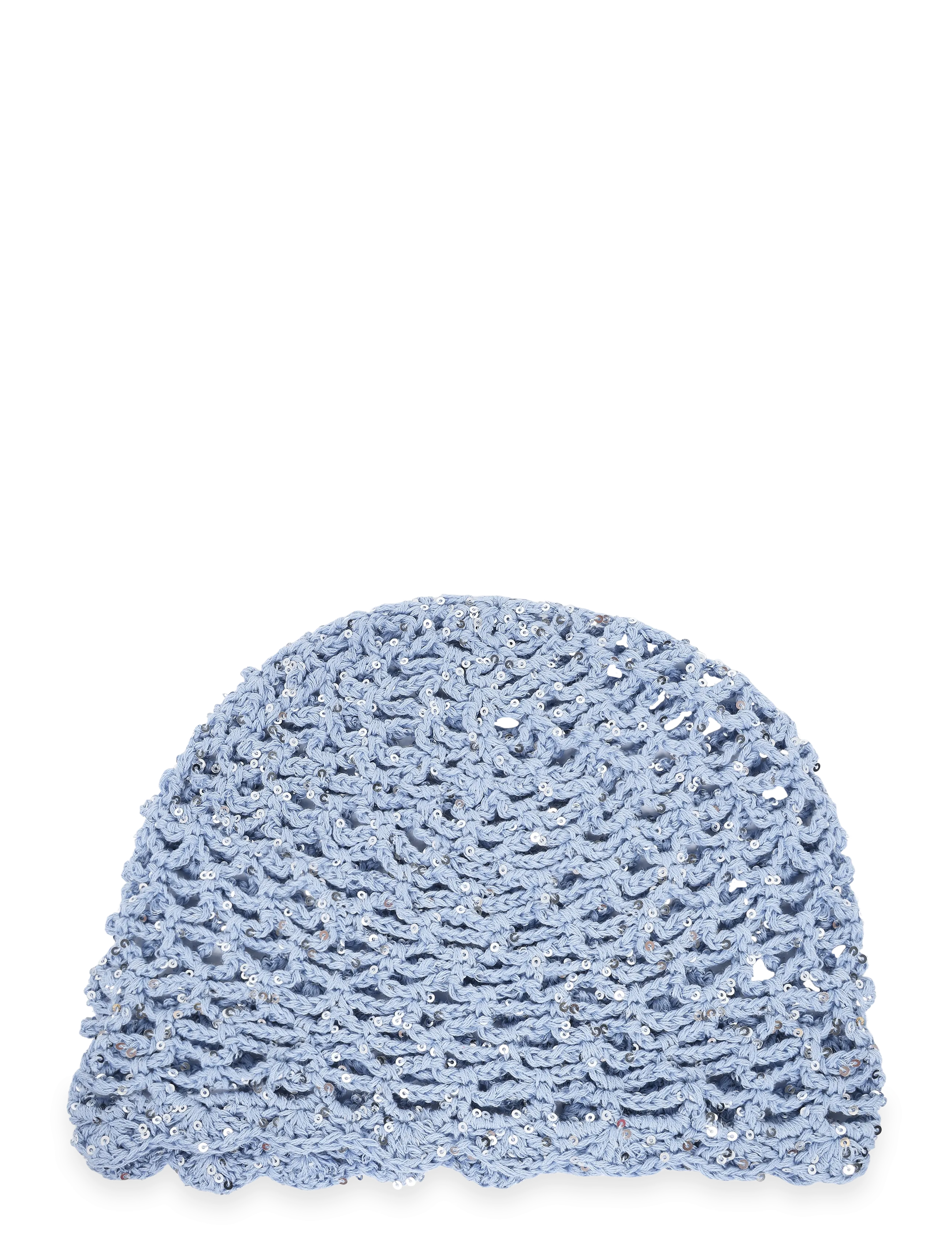 SUI AVA - Crochet Sequin Hat - hats - light blue - 1
