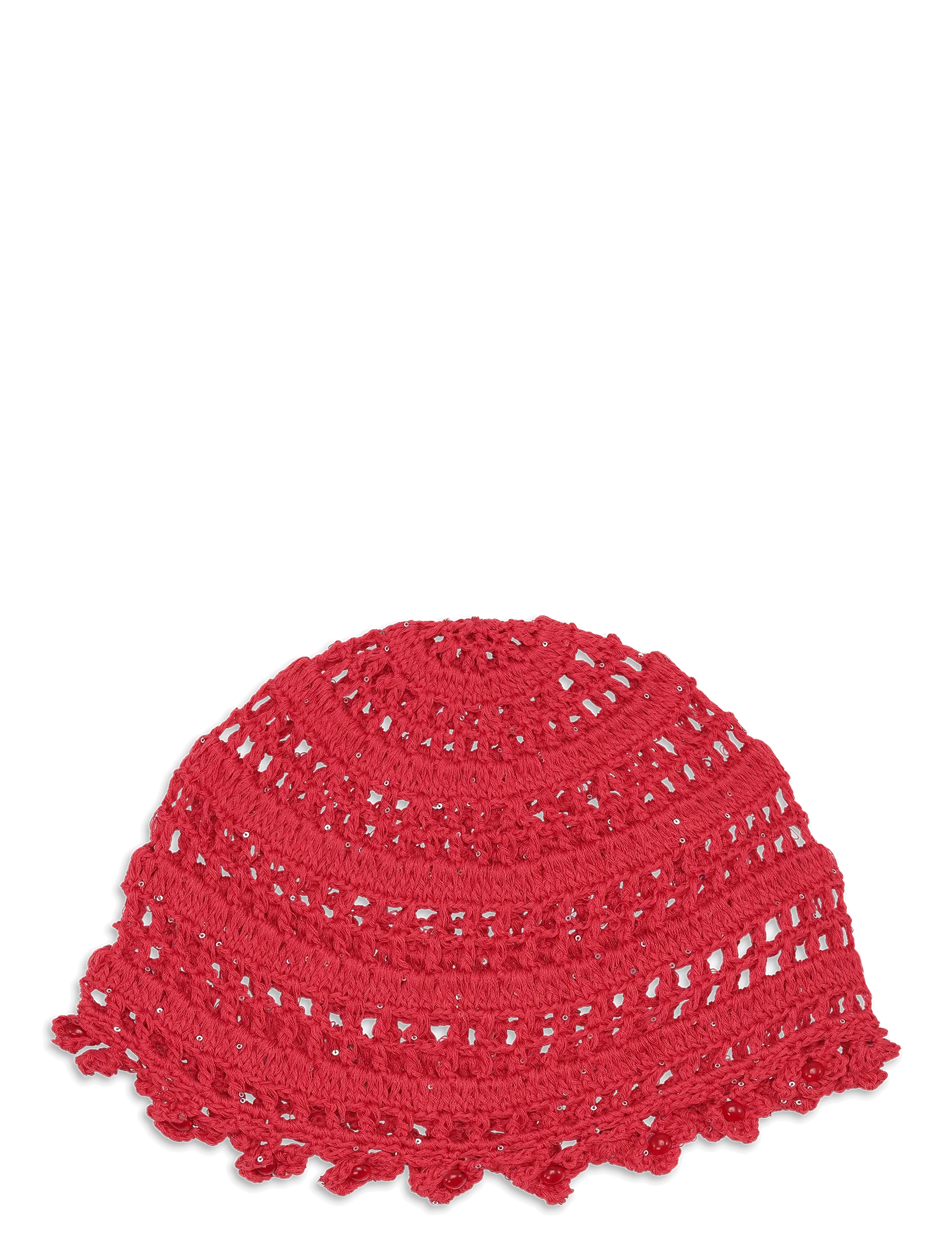 SUI AVA Crochet Flower Hat - Hüte - RASPBERRY / red