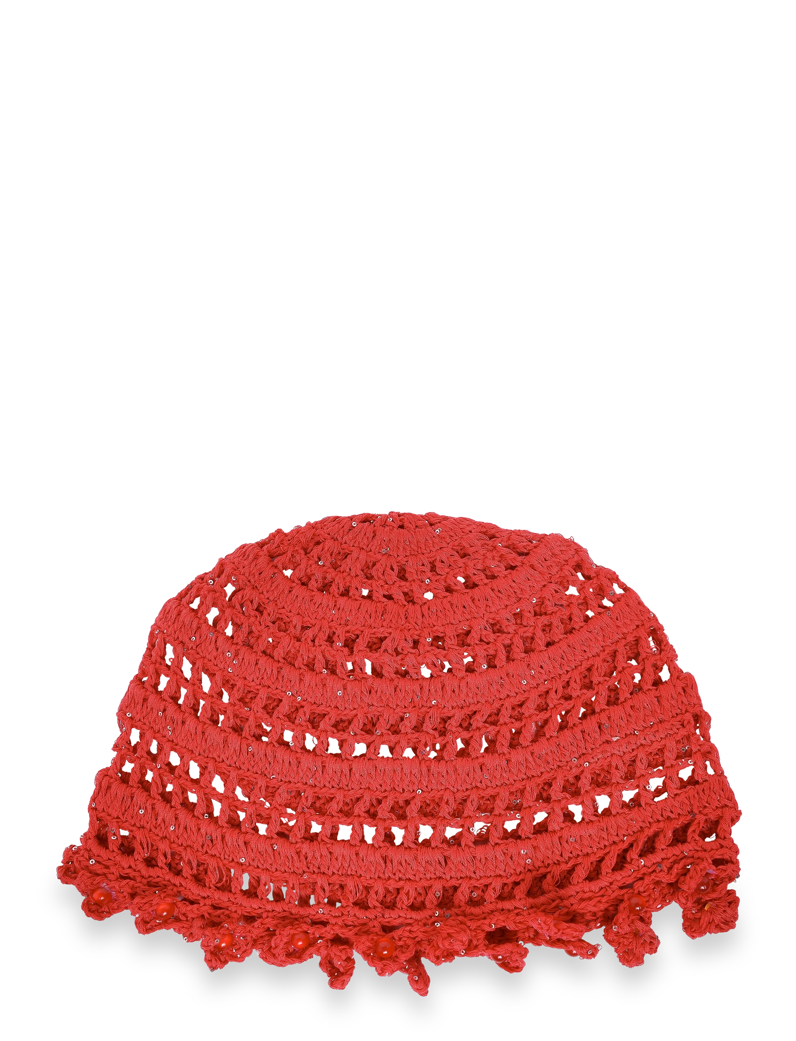 SUI AVA - Crochet Flower Hat - hats - raspberry - 1