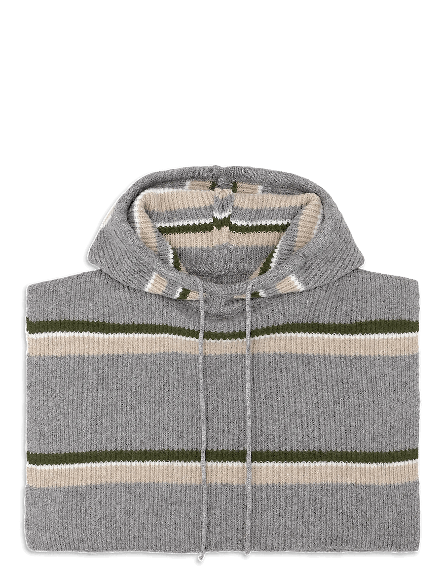 SUI AVA - Donna Balaclava - balaclava - striped // grey - 1