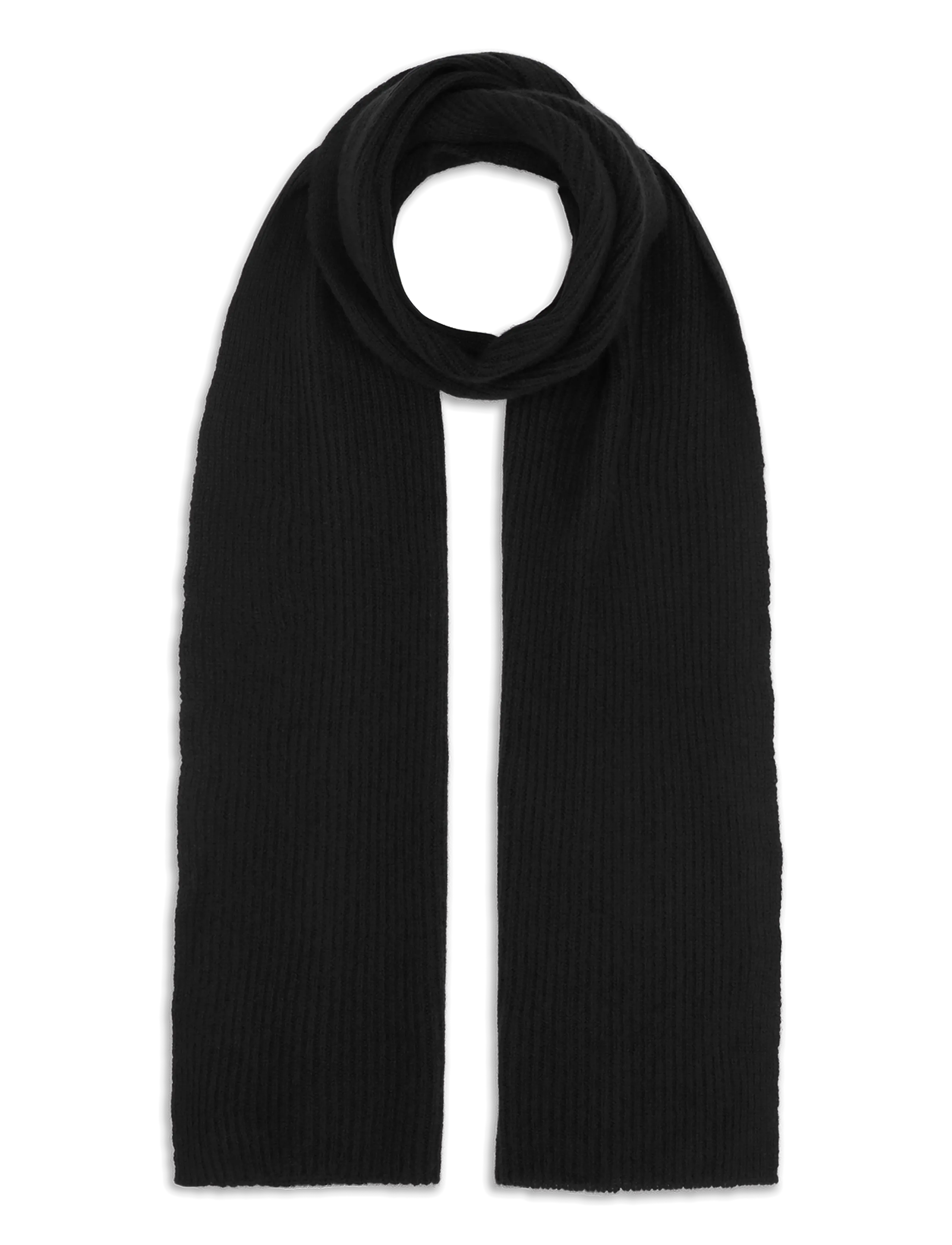 SUI AVA Cashmere Scarf - Halsdukar - BLACK / black