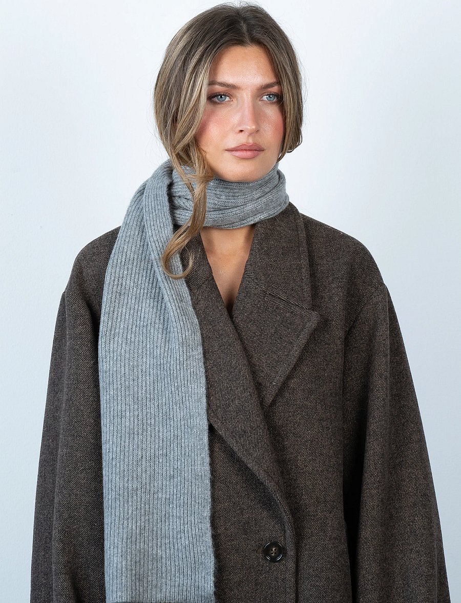 SUI AVA - Cashmere Scarf - kashmir - light grey - 0