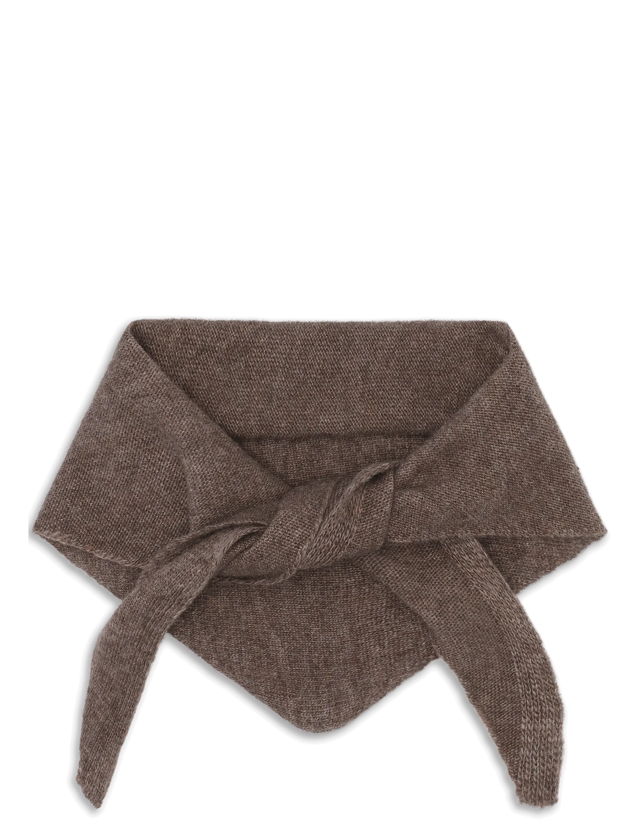 SUI AVA Big Triangle Scarf - Halsdukar - BROWN / brown