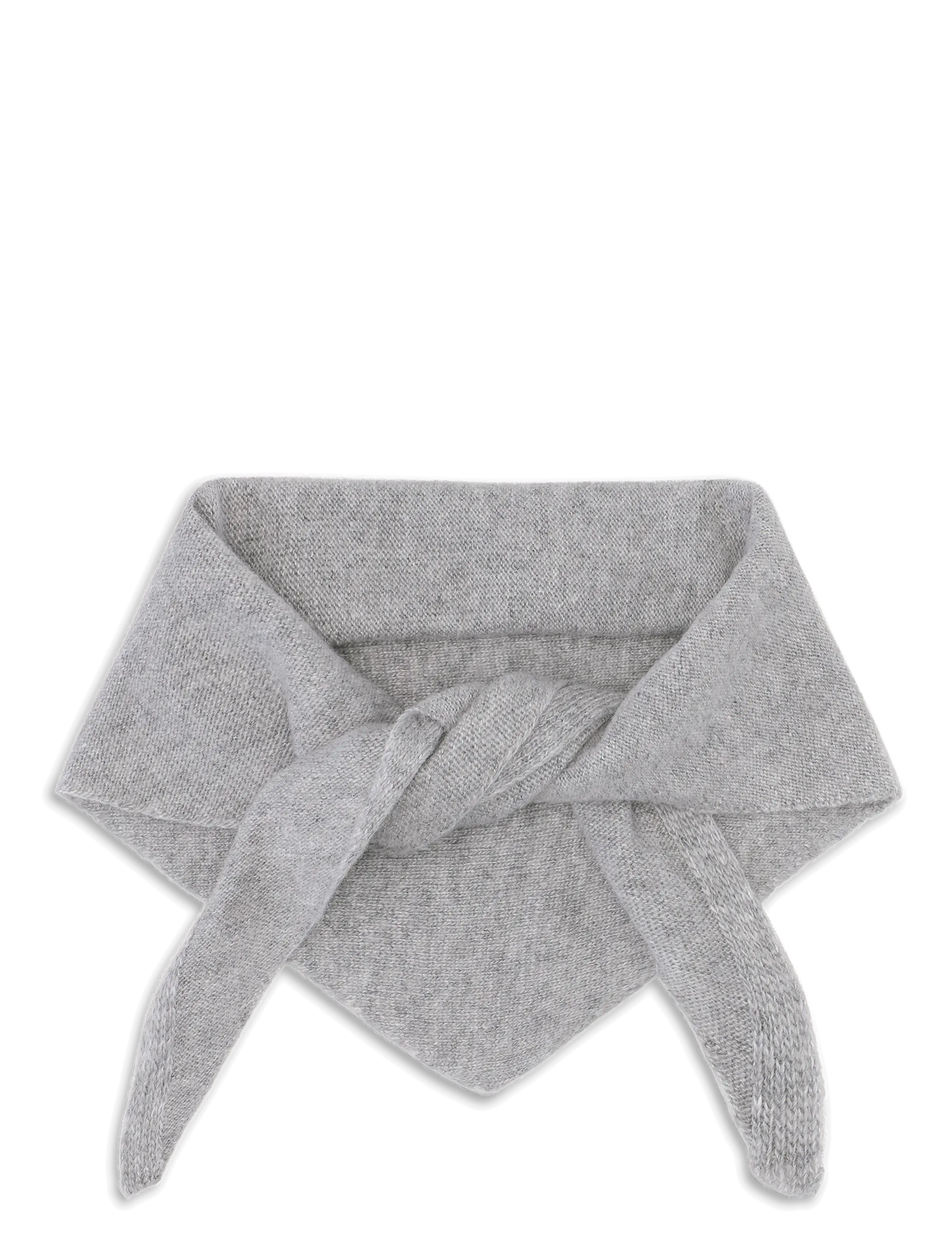 SUI AVA Big Triangle Scarf - Halsdukar - GREY / grey