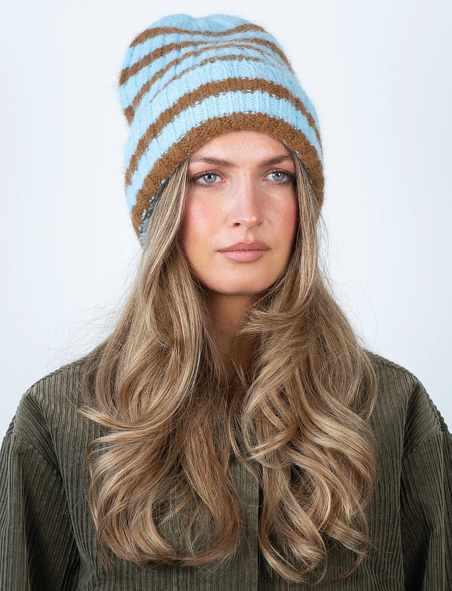 SUI AVA - Clara Beanie - beanies - blue // khaki - 0