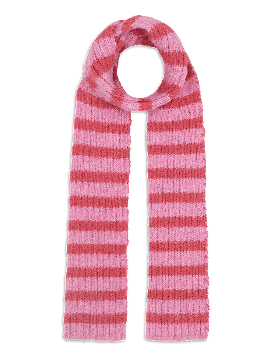 SUI AVA - Clara Slim Scarf - halsdukar - raspberry // pin - 1