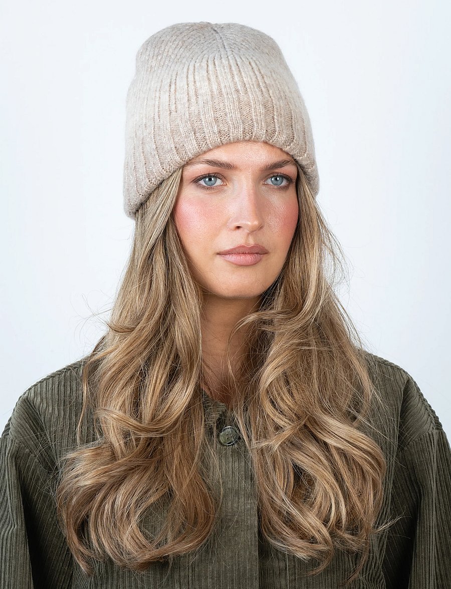 SUI AVA - Ombre Beanie - beanies - beige - 0