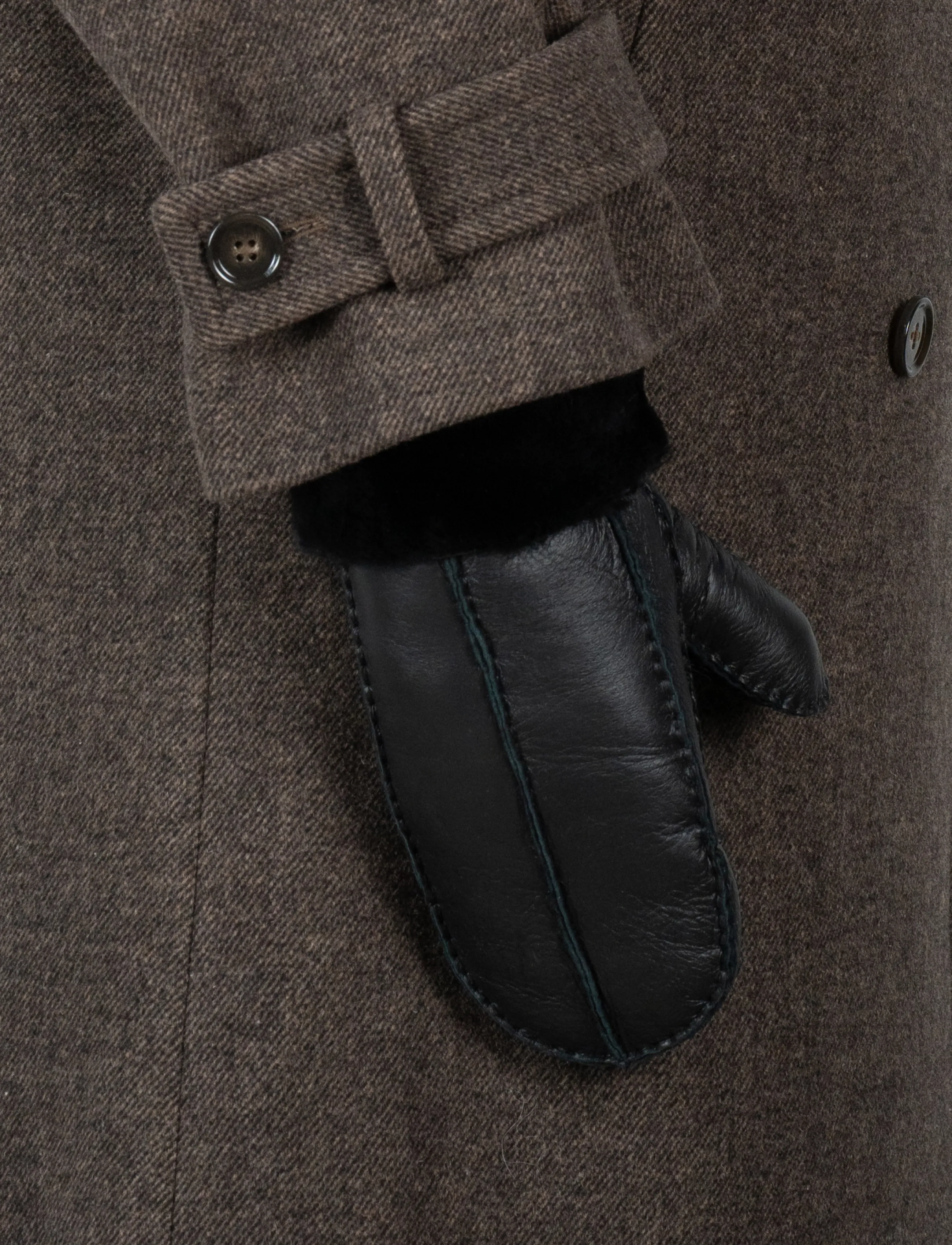 SUI AVA - Jen Mittens - læderhandsker - black - 1