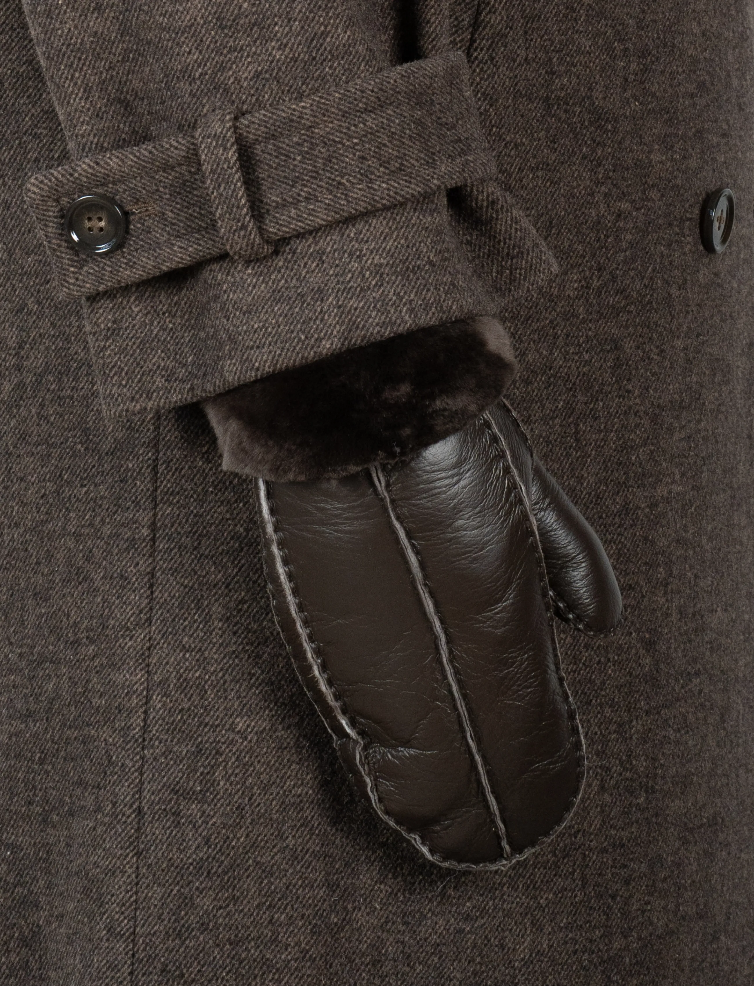 SUI AVA - Jen Mittens - læderhandsker - brown - 1