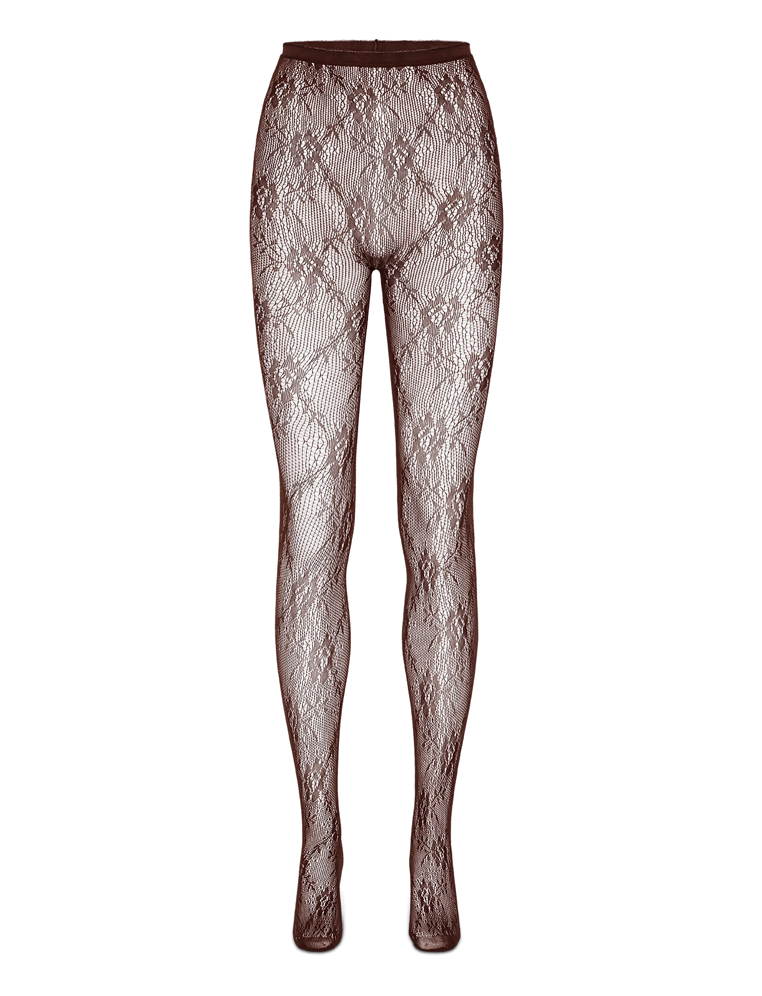 SUI AVA Lace Tights // 20D - Lingerie - BROWN / brown