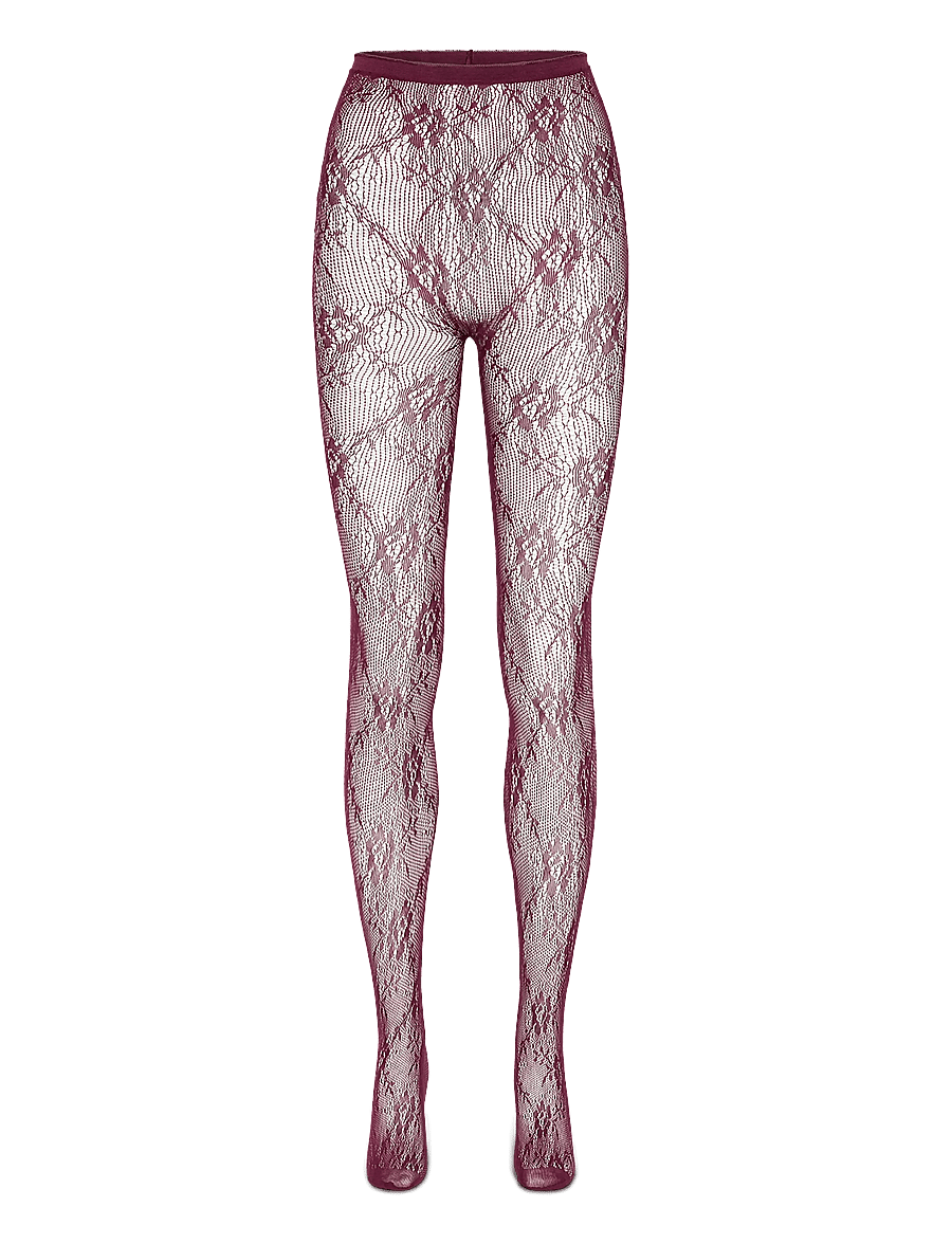 SUI AVA - Lace Tights // 20D - special occasions - burgundy - 0