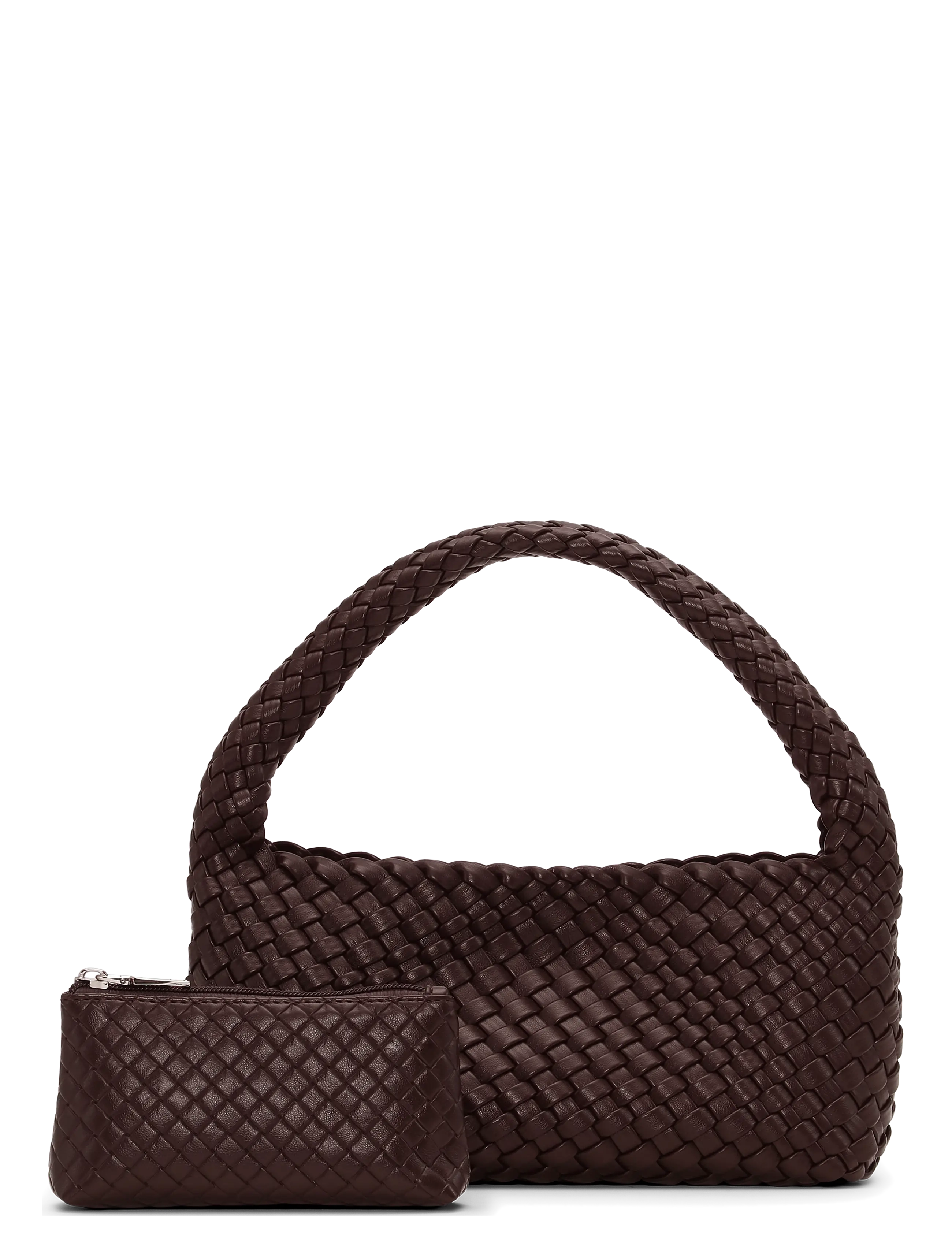 SUI AVA - Woven Mini Bag + Pouch - brown - 1