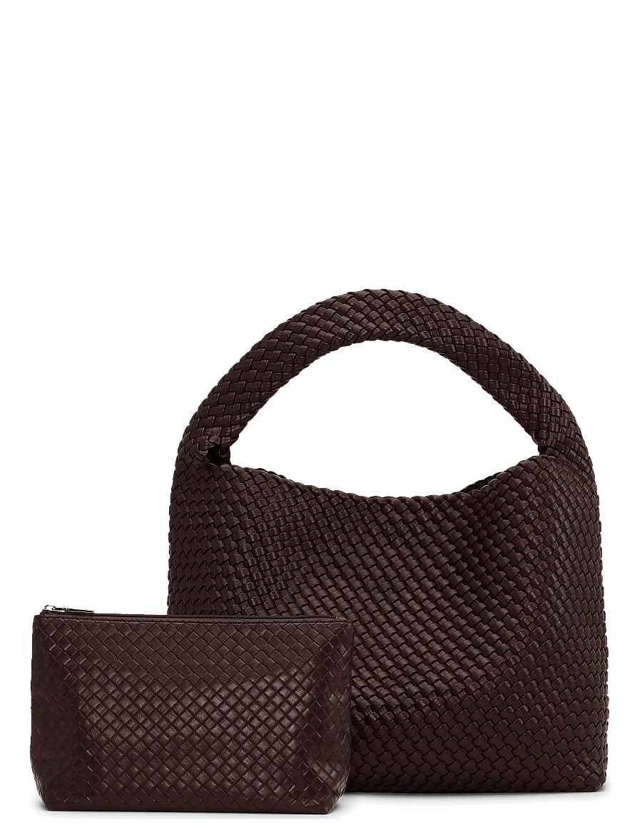 SUI AVA - Woven Daily Shopper + Pouch - brown - 0