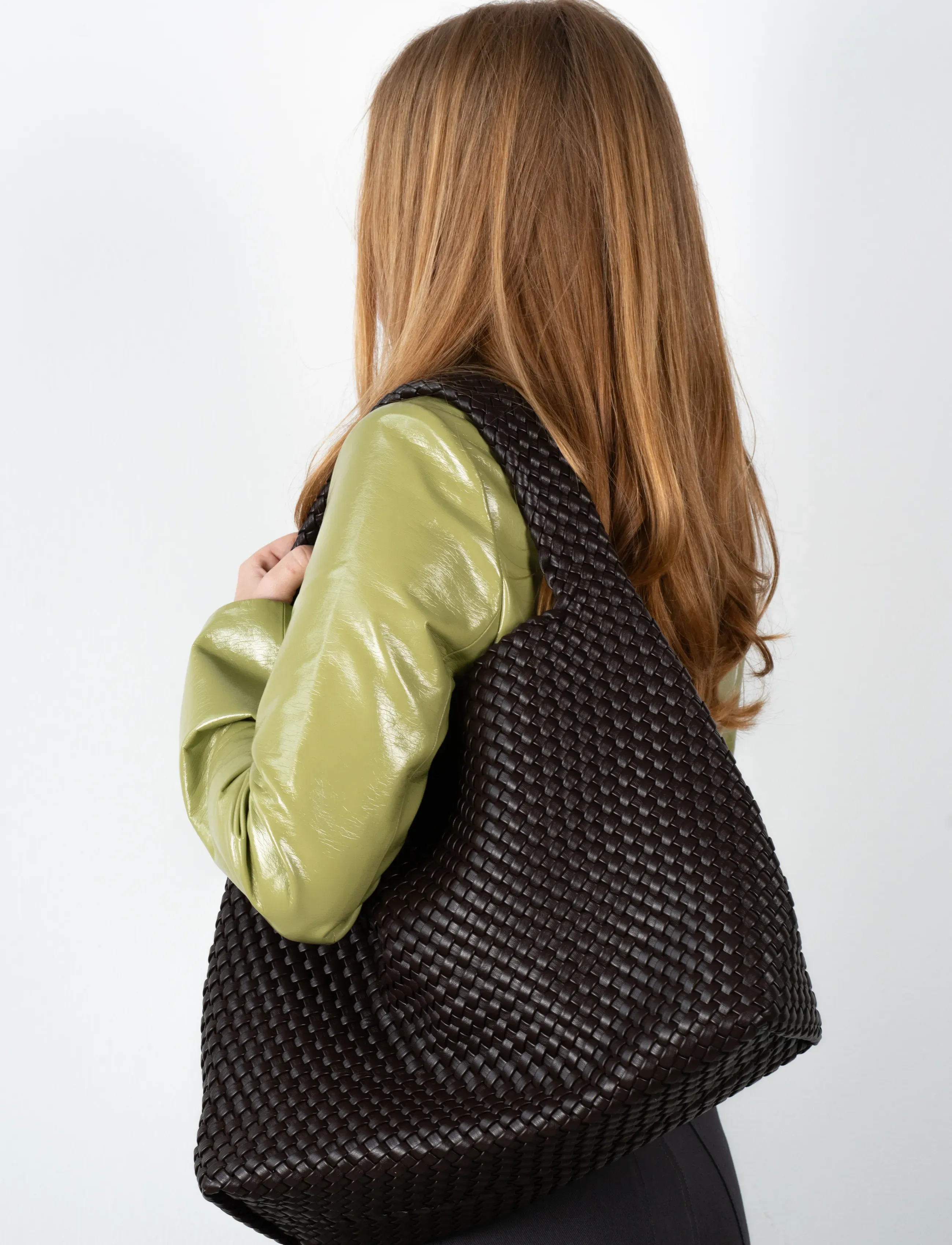 SUI AVA - Woven Daily Shopper + Pouch - brown - 0
