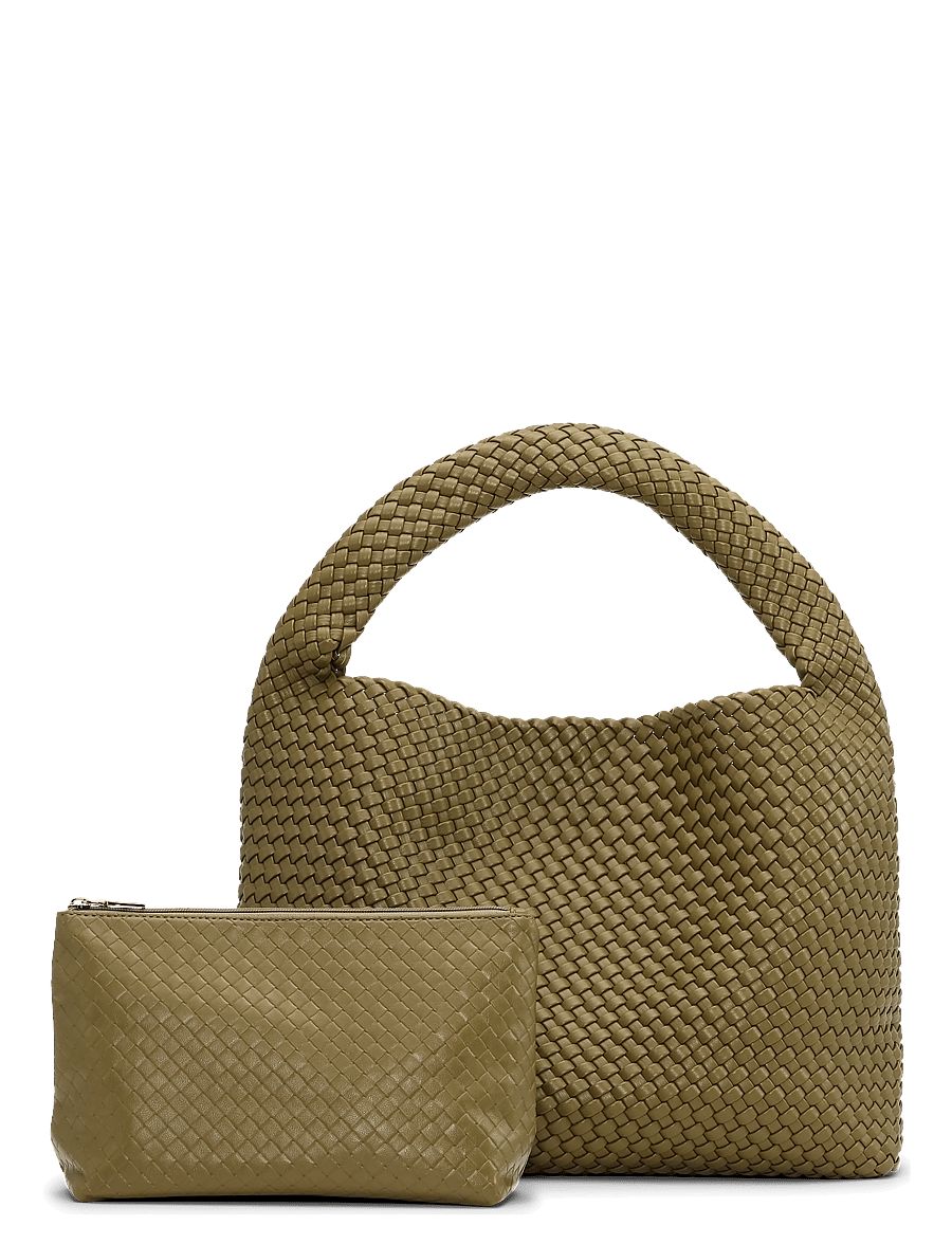 SUI AVA - Woven Daily Shopper + Pouch - ostukotid - green - 0