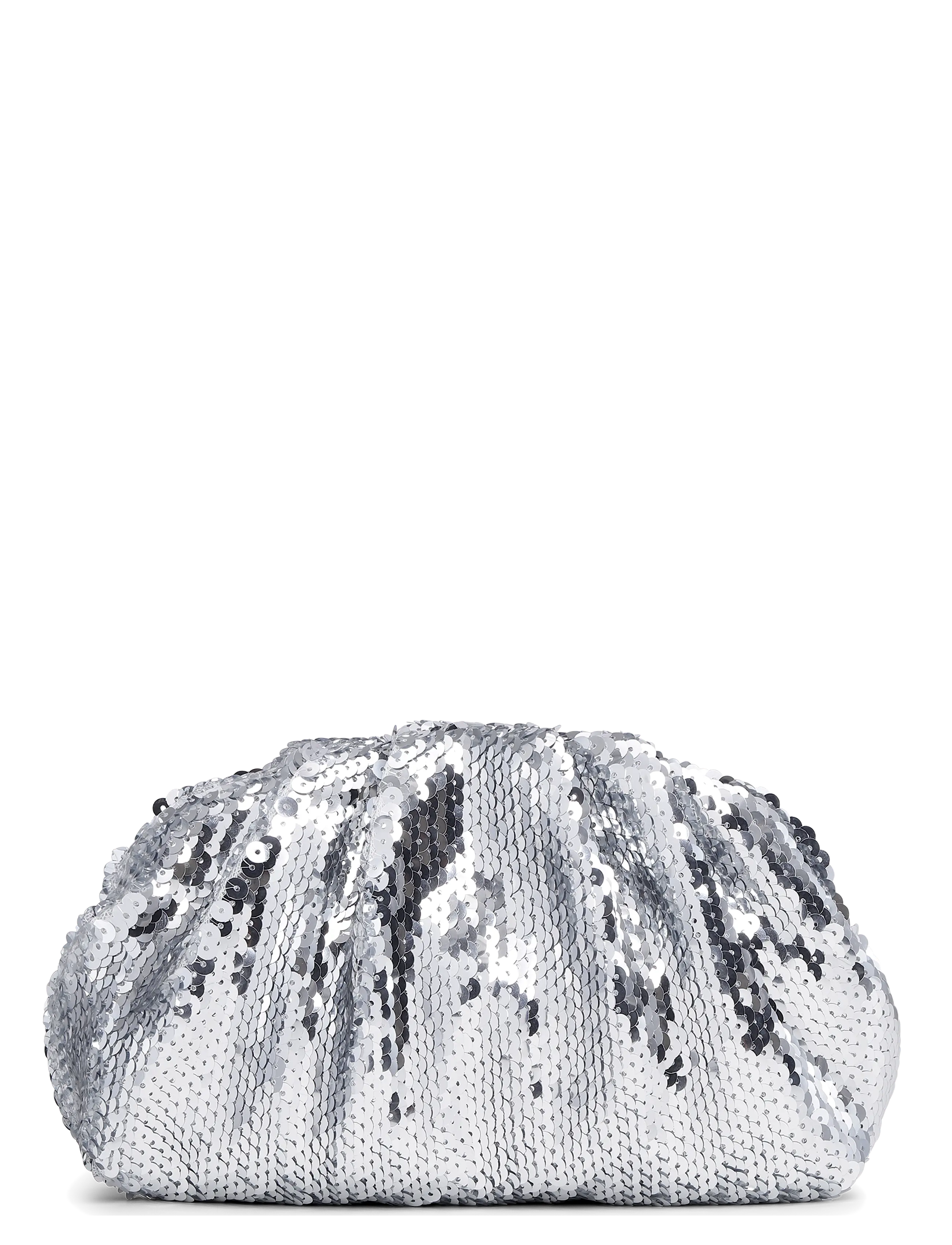 SUI AVA Sequin Clutch Bag - Special Occasions - SILVER / silver