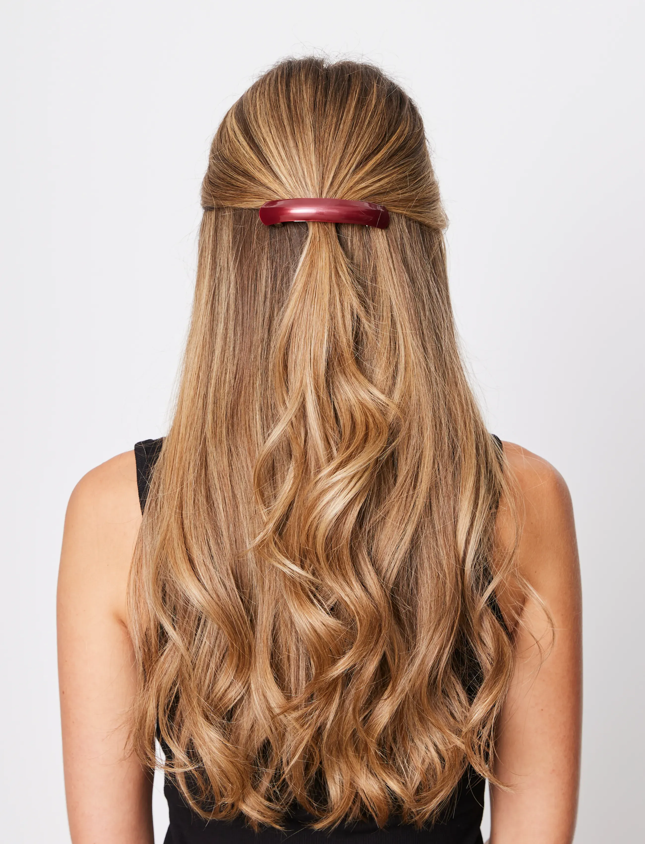 SUI AVA - Curved Dazzle Clip - hair clips - burgundy - 0